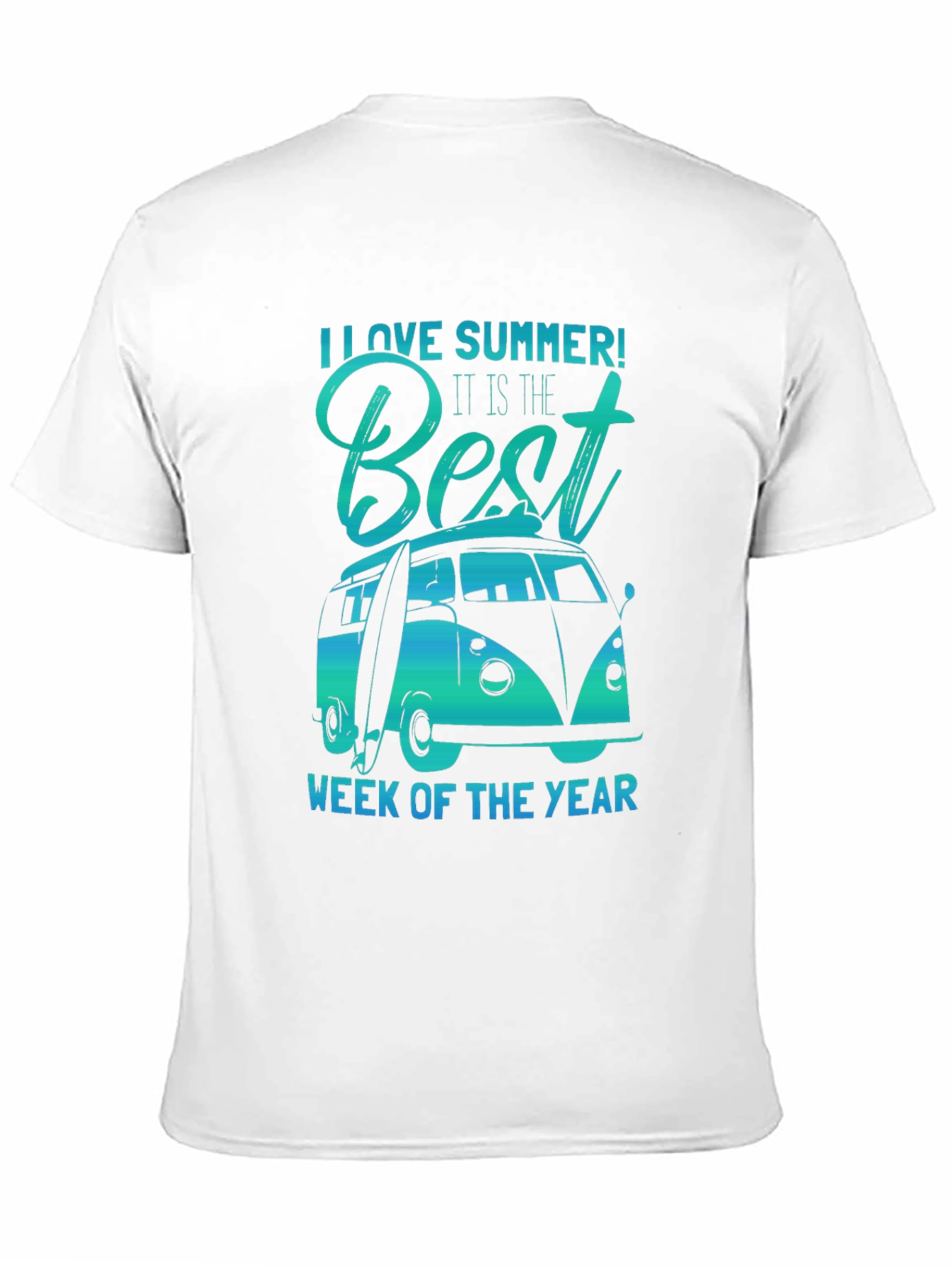 Summer Love T-Shirt Van Surf Design