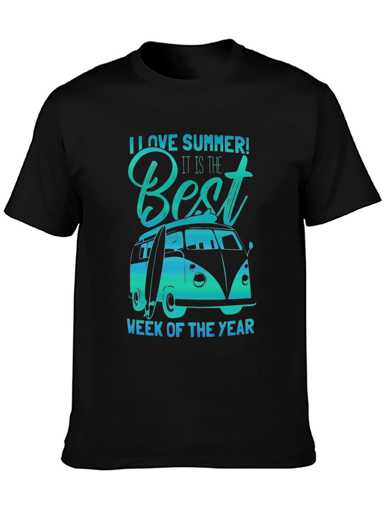 Summer Love T-Shirt Van Surf Design