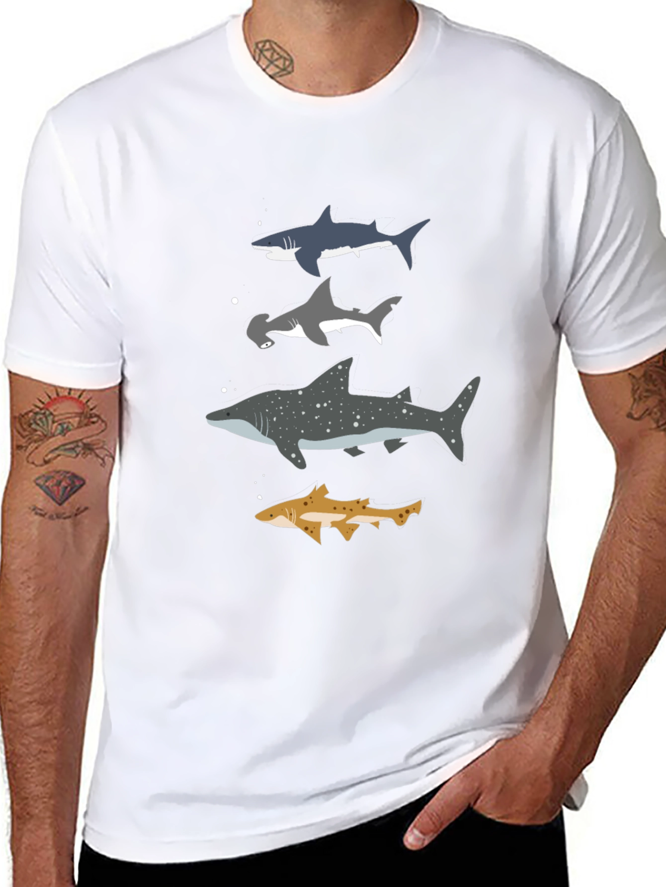 Shark Species T-Shirt - Marine Biology Tee