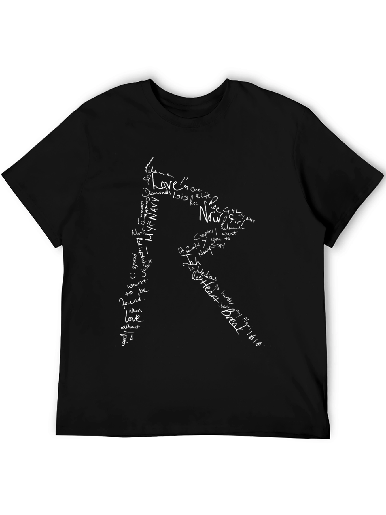 Word Art R Graphic Tee