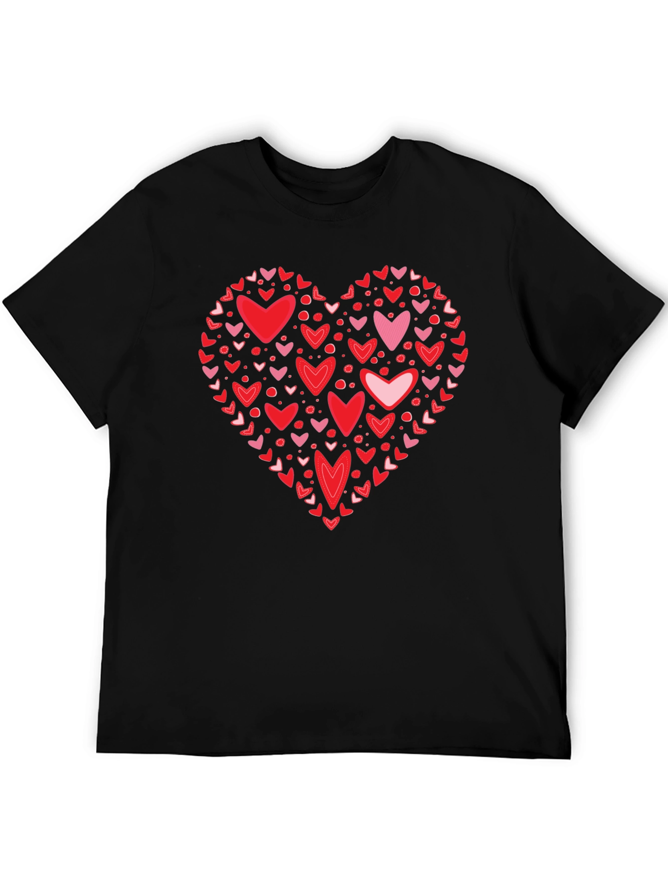 Heart Valentines Day Crew Neck T-Shirt