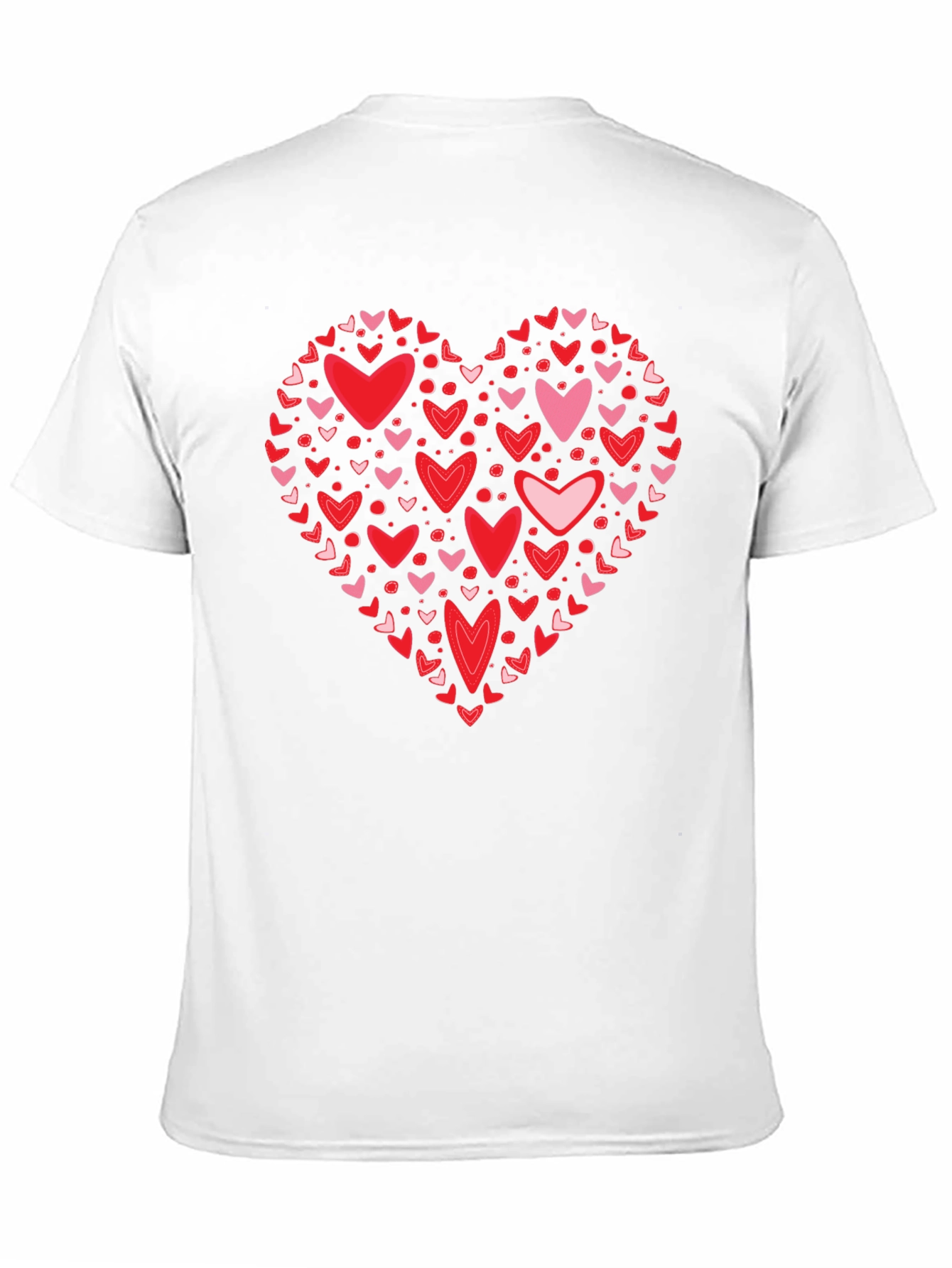 Heart Valentines Day Crew Neck T-Shirt