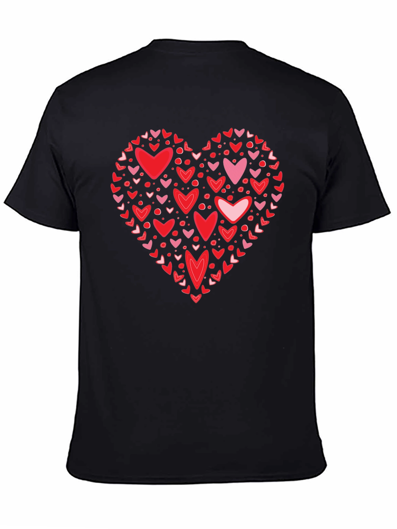 Heart Valentines Day Crew Neck T-Shirt