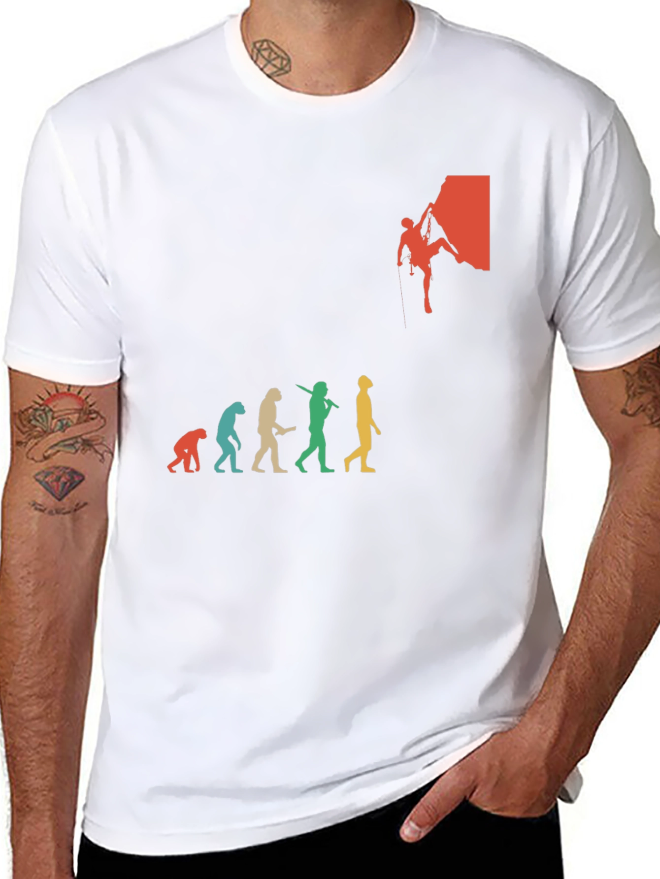 Climbing Evolution Graphic T-Shirt