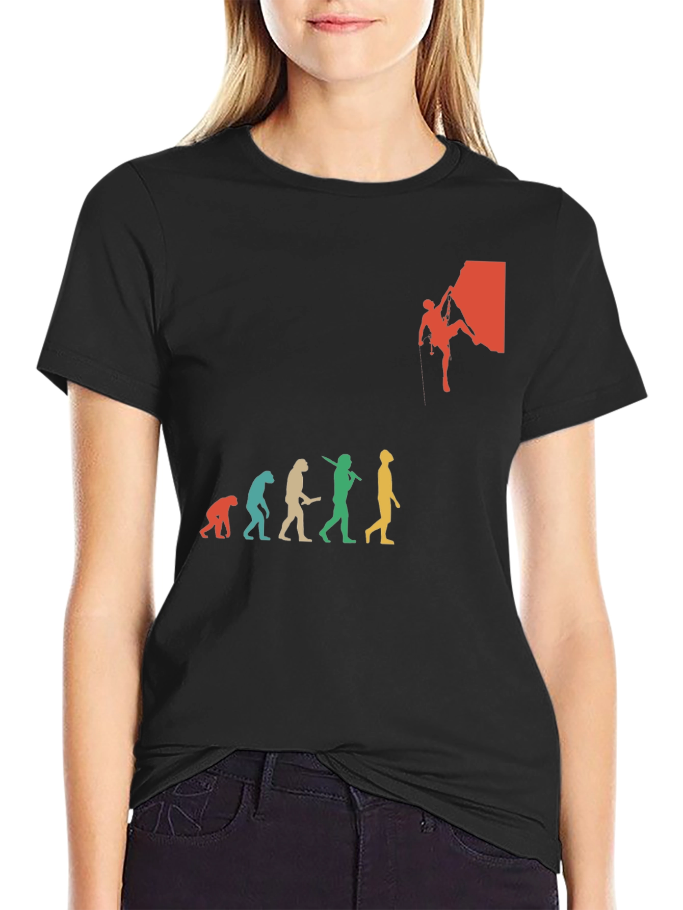 Climbing Evolution Graphic T-Shirt