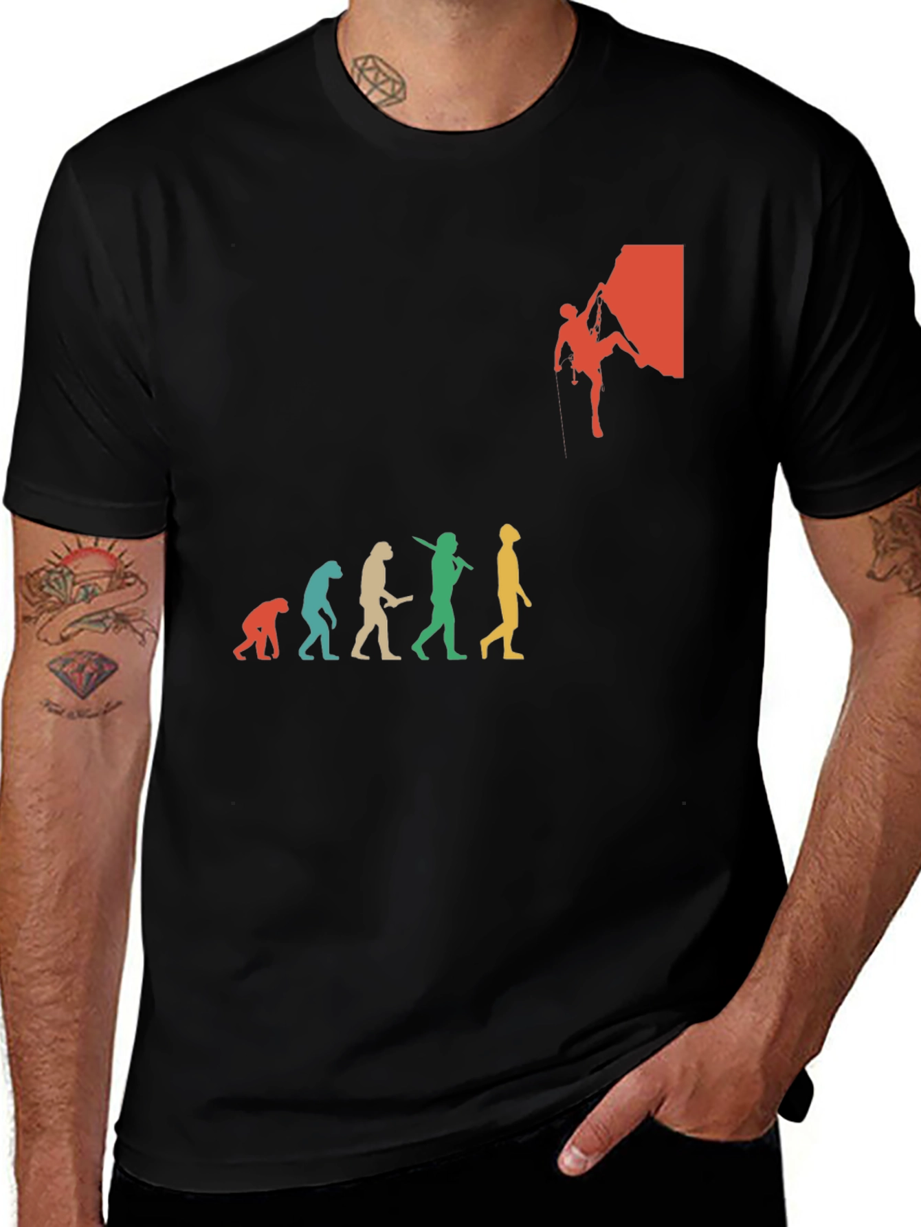 Climbing Evolution Graphic T-Shirt
