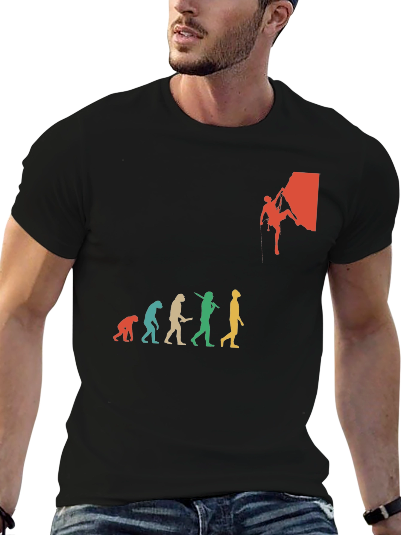 Climbing Evolution Graphic T-Shirt