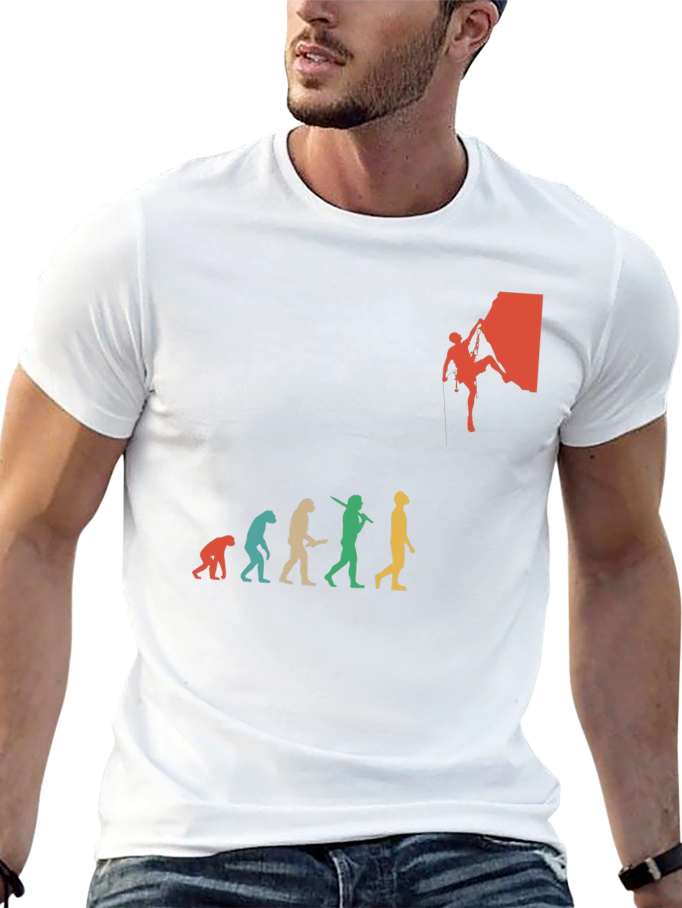 Climbing Evolution Graphic T-Shirt