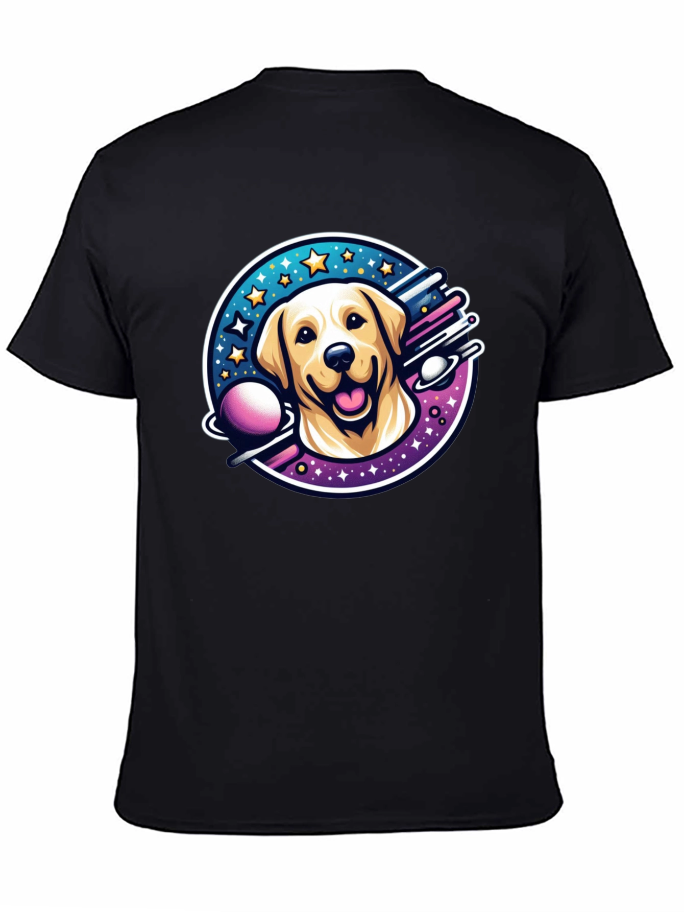 Cosmic Labrador T-Shirt - Space Dog Tee