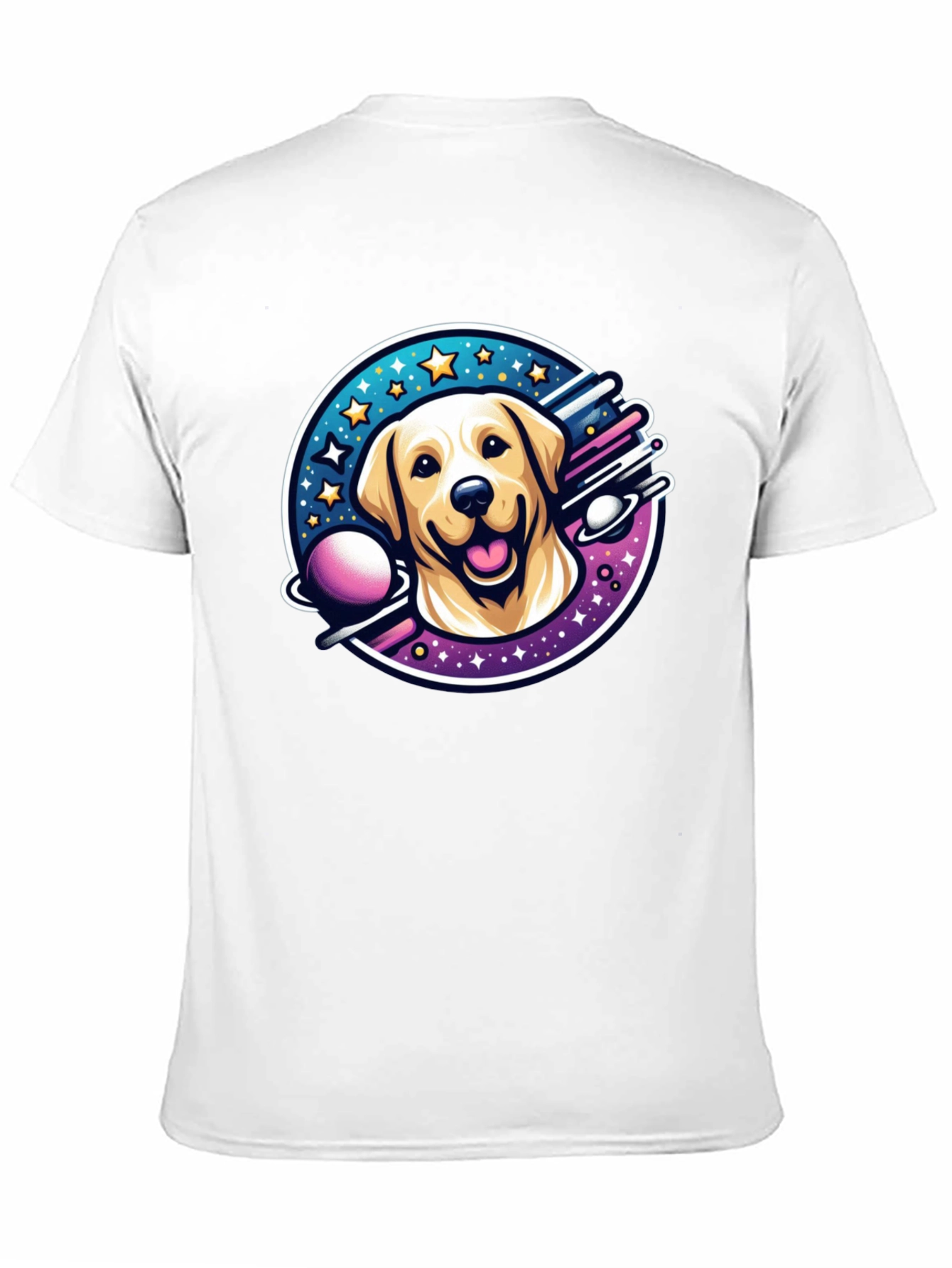 Cosmic Labrador T-Shirt - Space Dog Tee