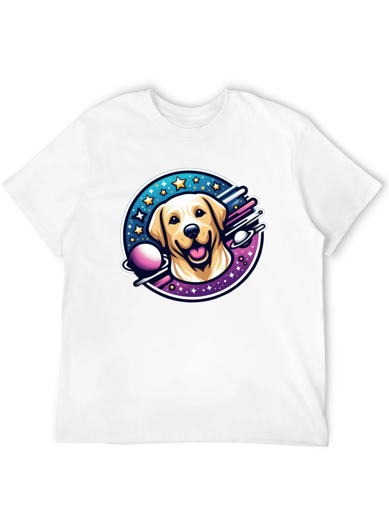 Cosmic Labrador T-Shirt - Space Dog Tee