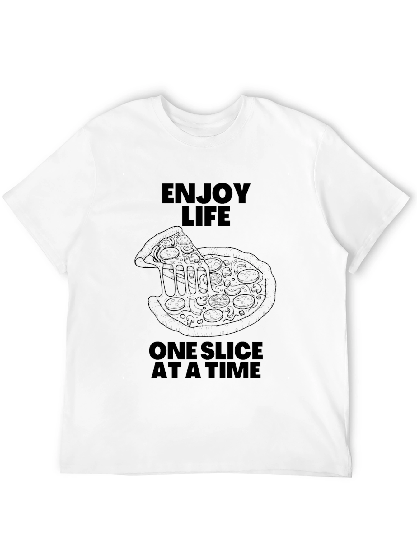 Enjoy Life Pizza T-Shirt - Funny Foodie Tee