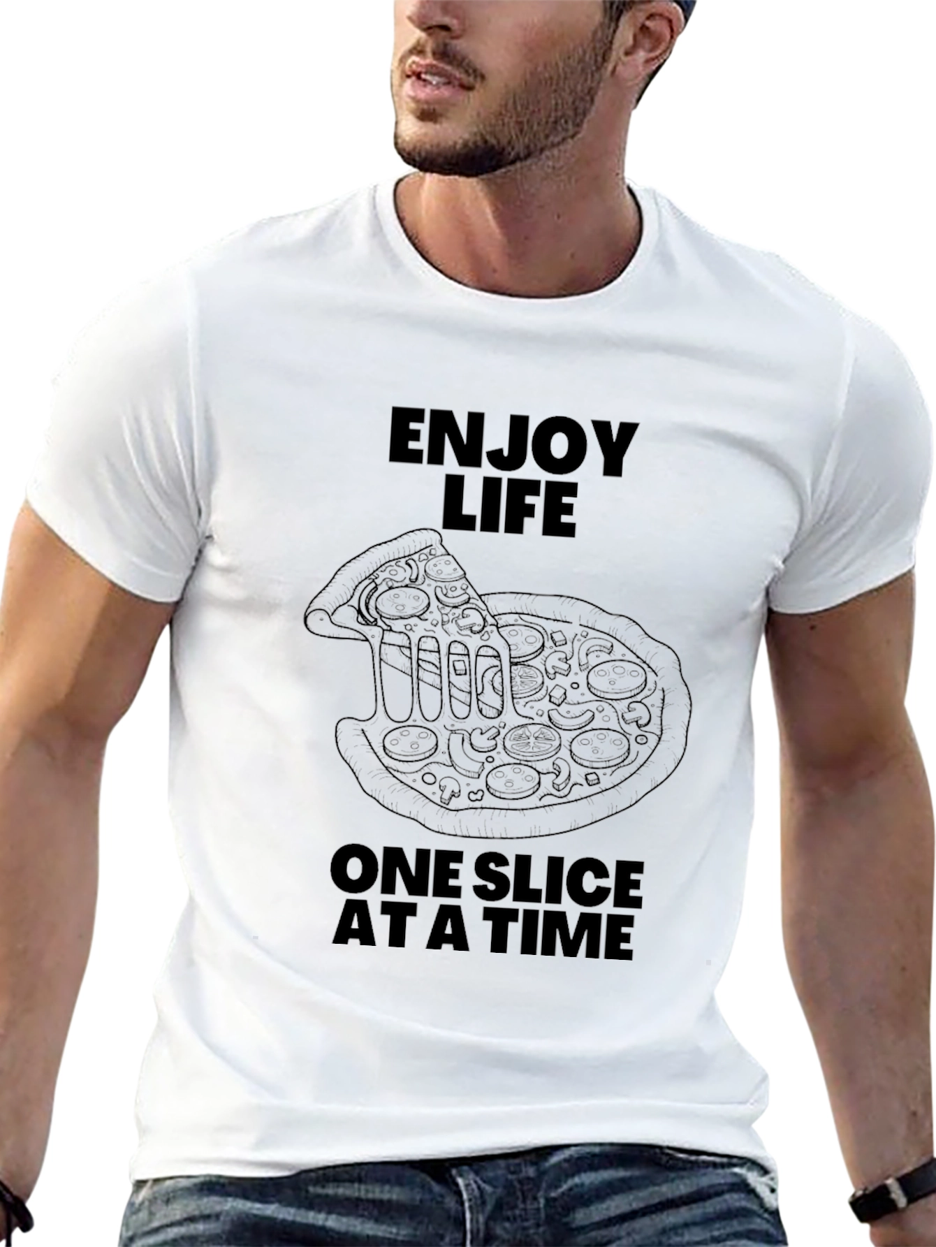 Enjoy Life Pizza T-Shirt - Funny Foodie Tee