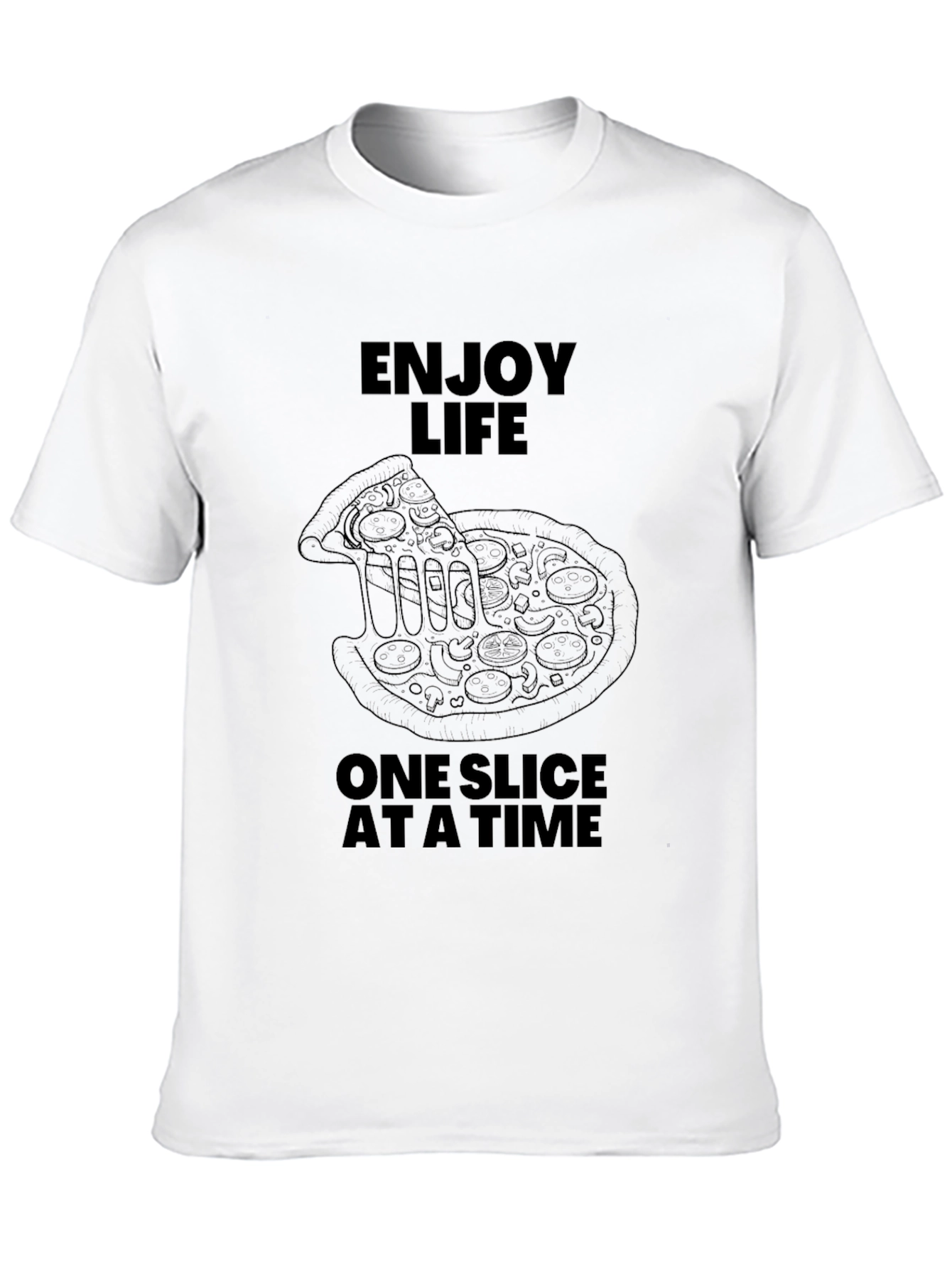 Enjoy Life Pizza T-Shirt - Funny Foodie Tee