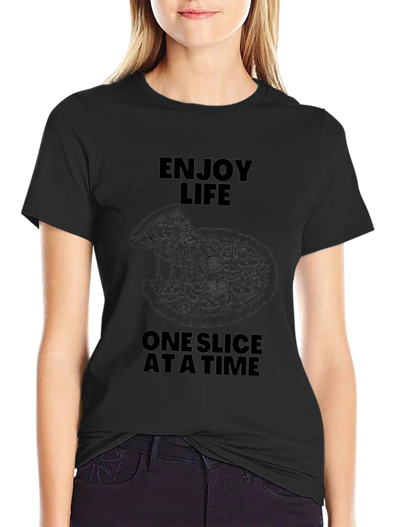 Enjoy Life Pizza T-Shirt - Funny Foodie Tee