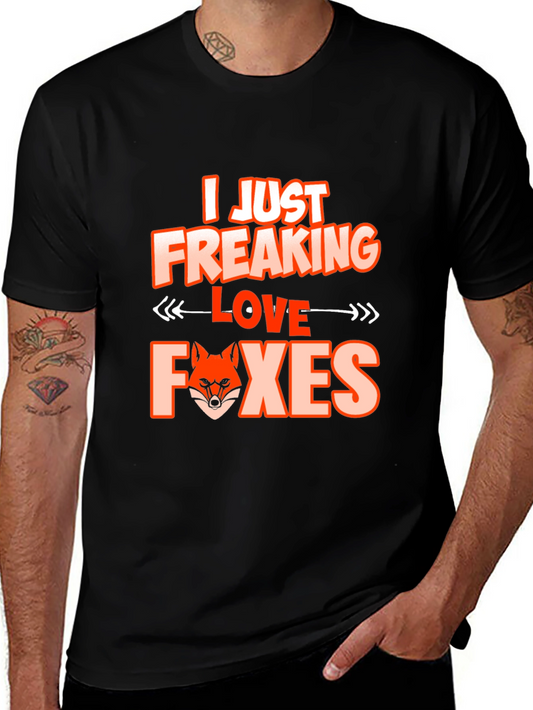 I Love Foxes Graphic Tee - Unique Fox Lover T-Shirt