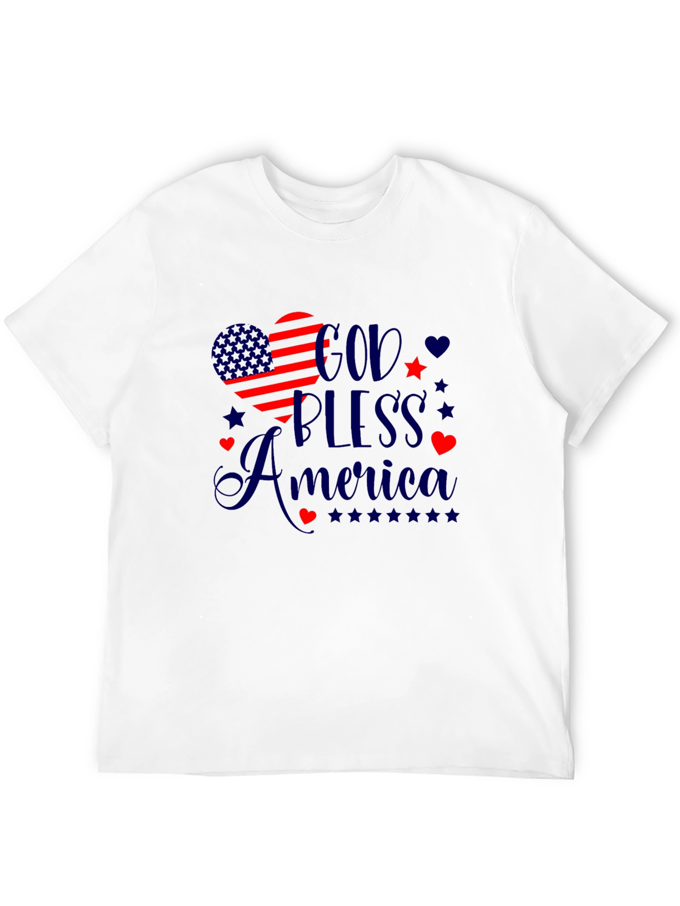 God Bless America Patriotic Graphic Tee