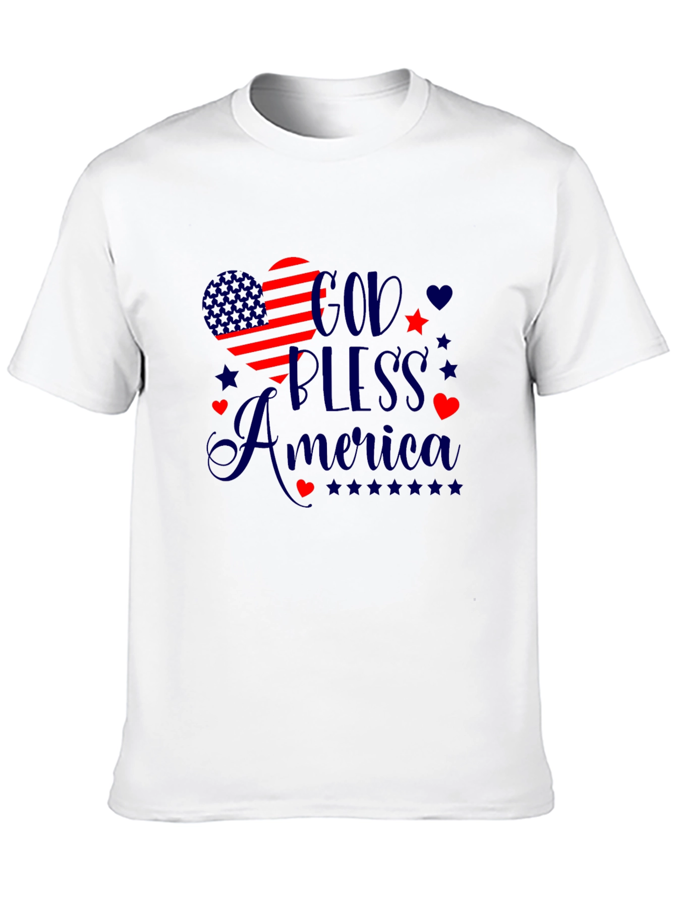 God Bless America Patriotic Graphic Tee
