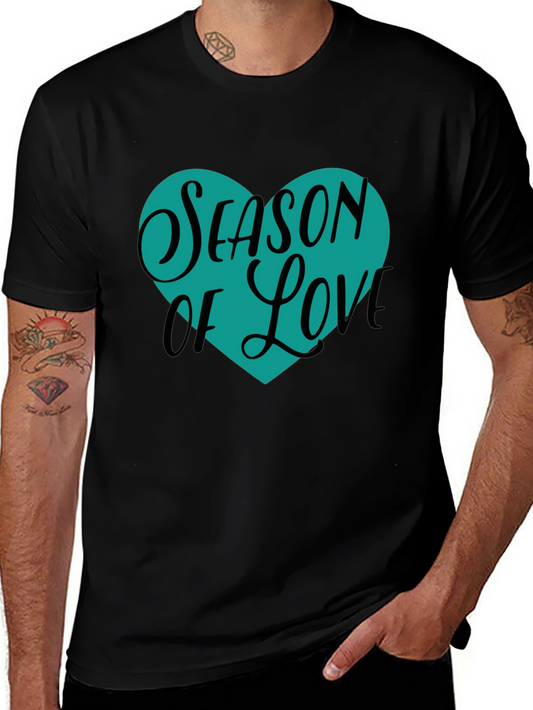 Season of Love Heart Graphic Tee - Stylish Comfort