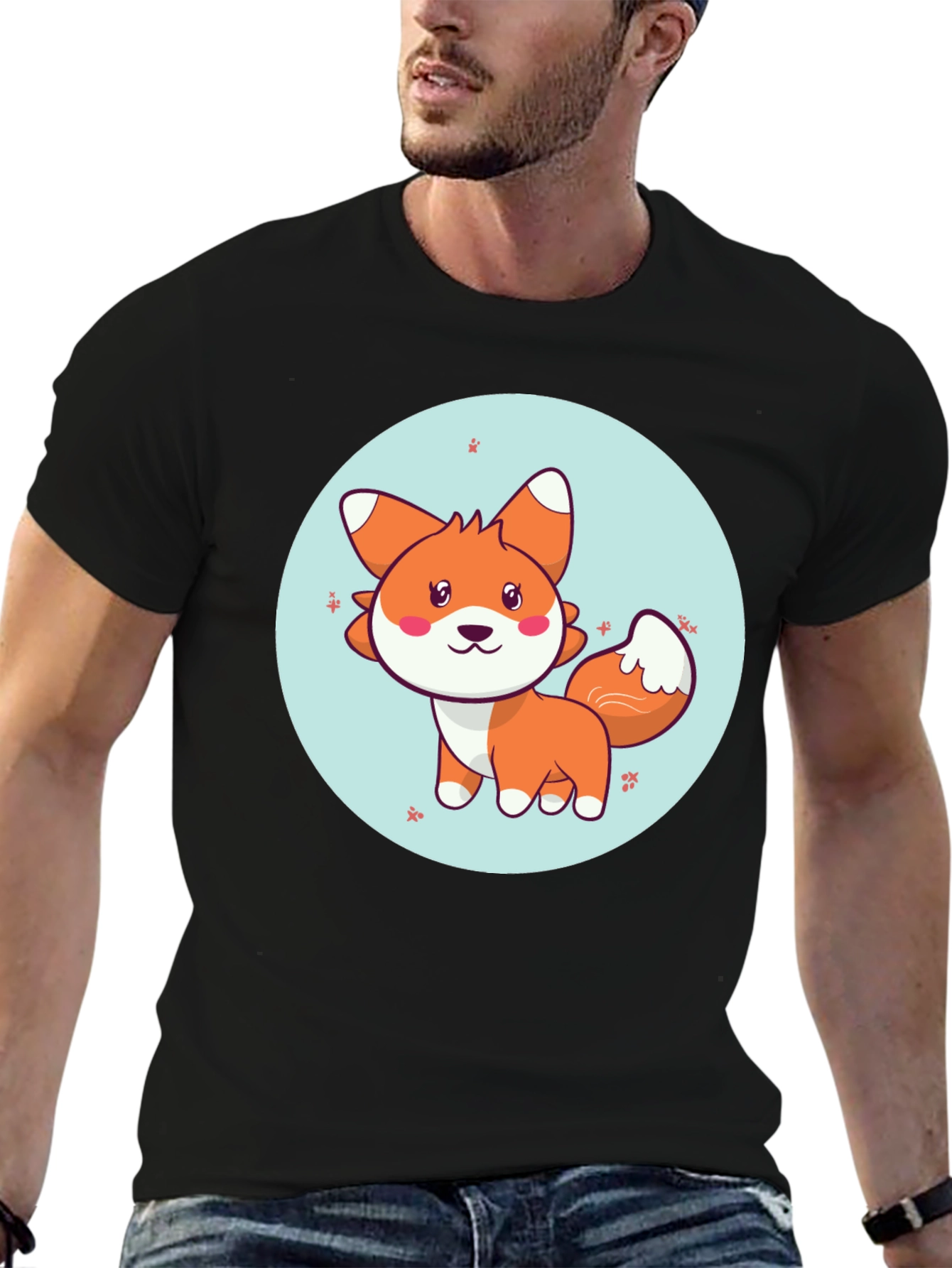 Cute Fox Graphic T-Shirt - Soft Cotton Blend