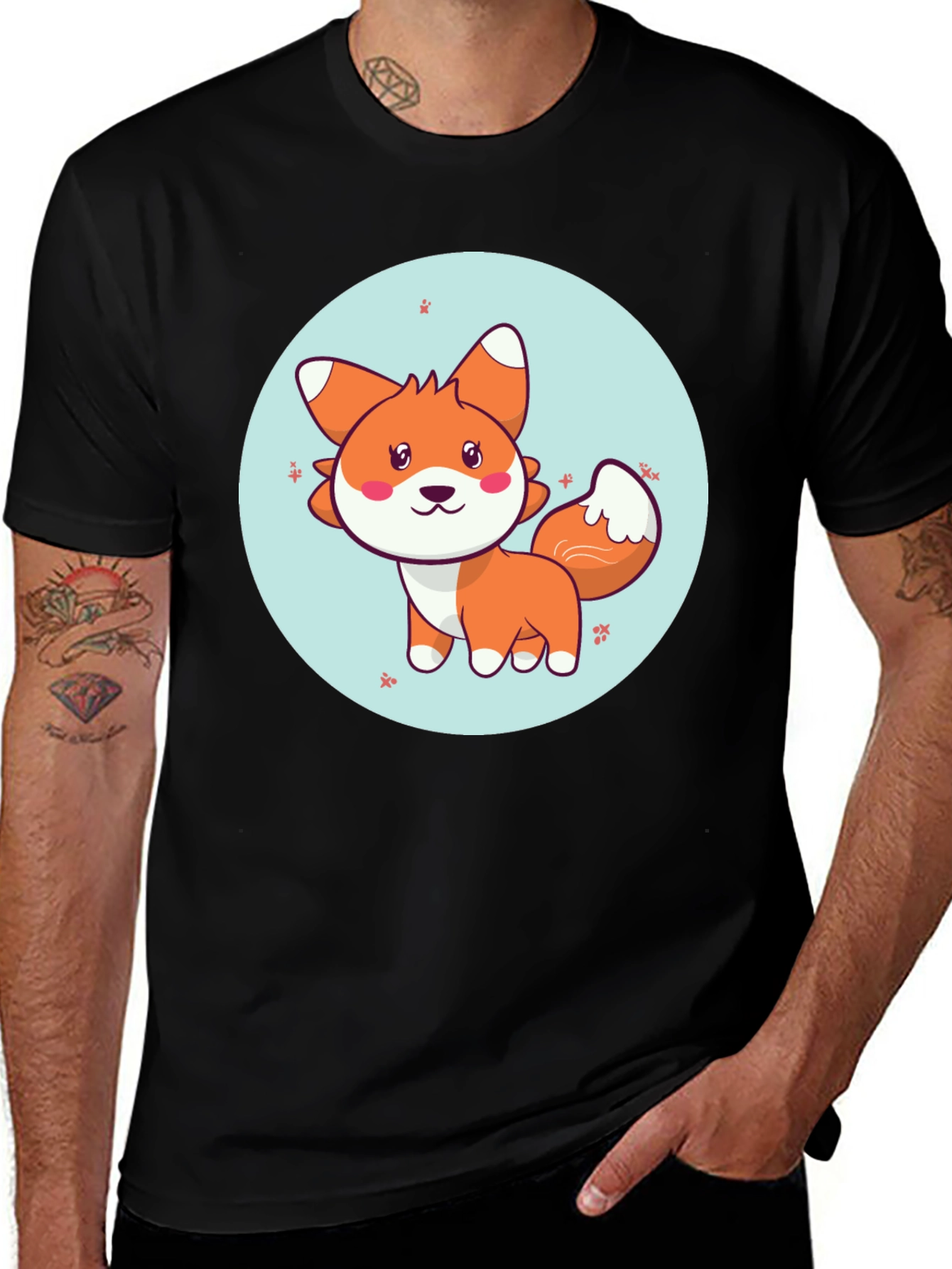 Cute Fox Graphic T-Shirt - Soft Cotton Blend