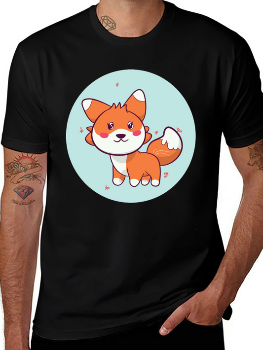 Cute Fox Graphic T-Shirt - Soft Cotton Blend