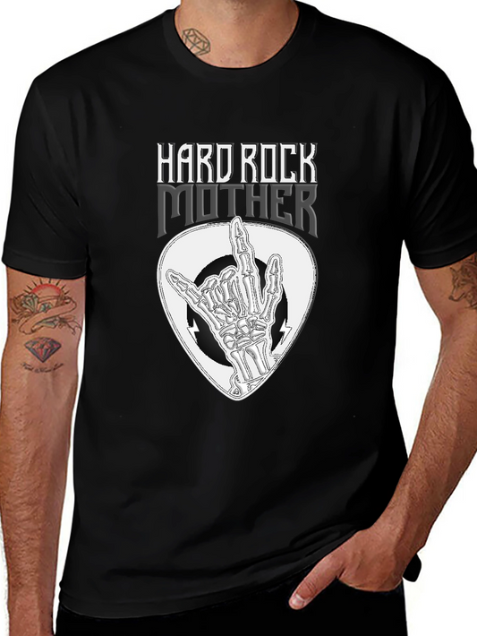 Hard Rock Mother T-Shirt - Rock On Skeleton Hand Design