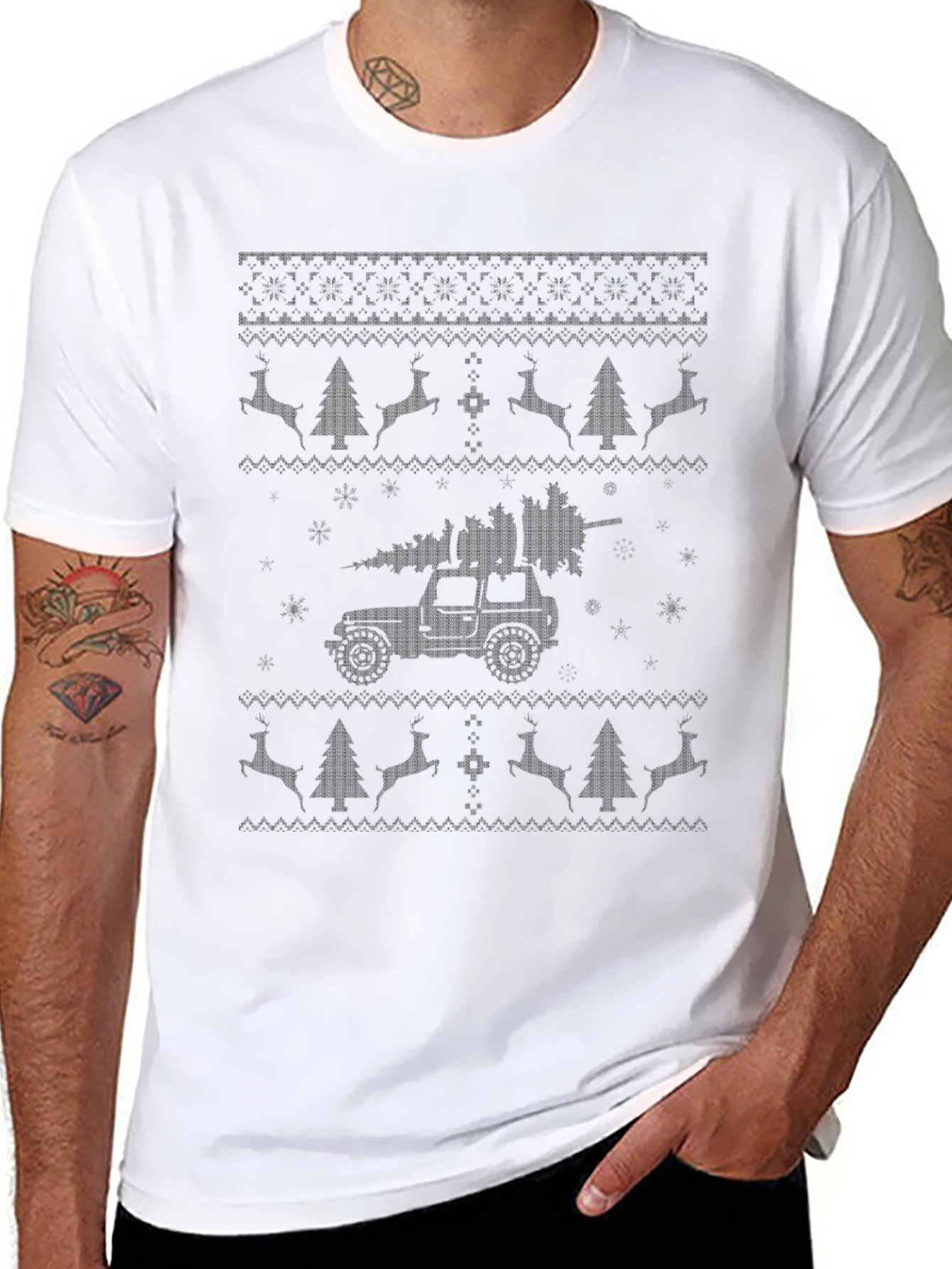 Christmas Jeep Tree T-Shirt