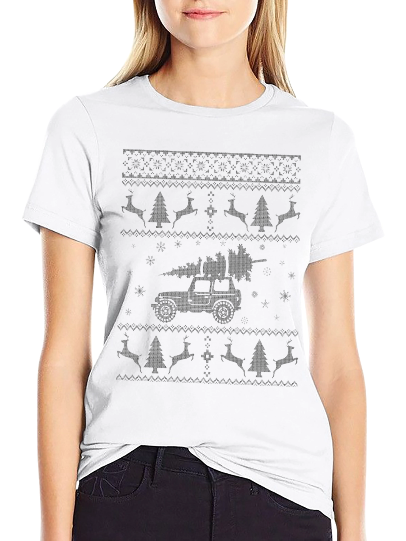 Christmas Jeep Tree T-Shirt