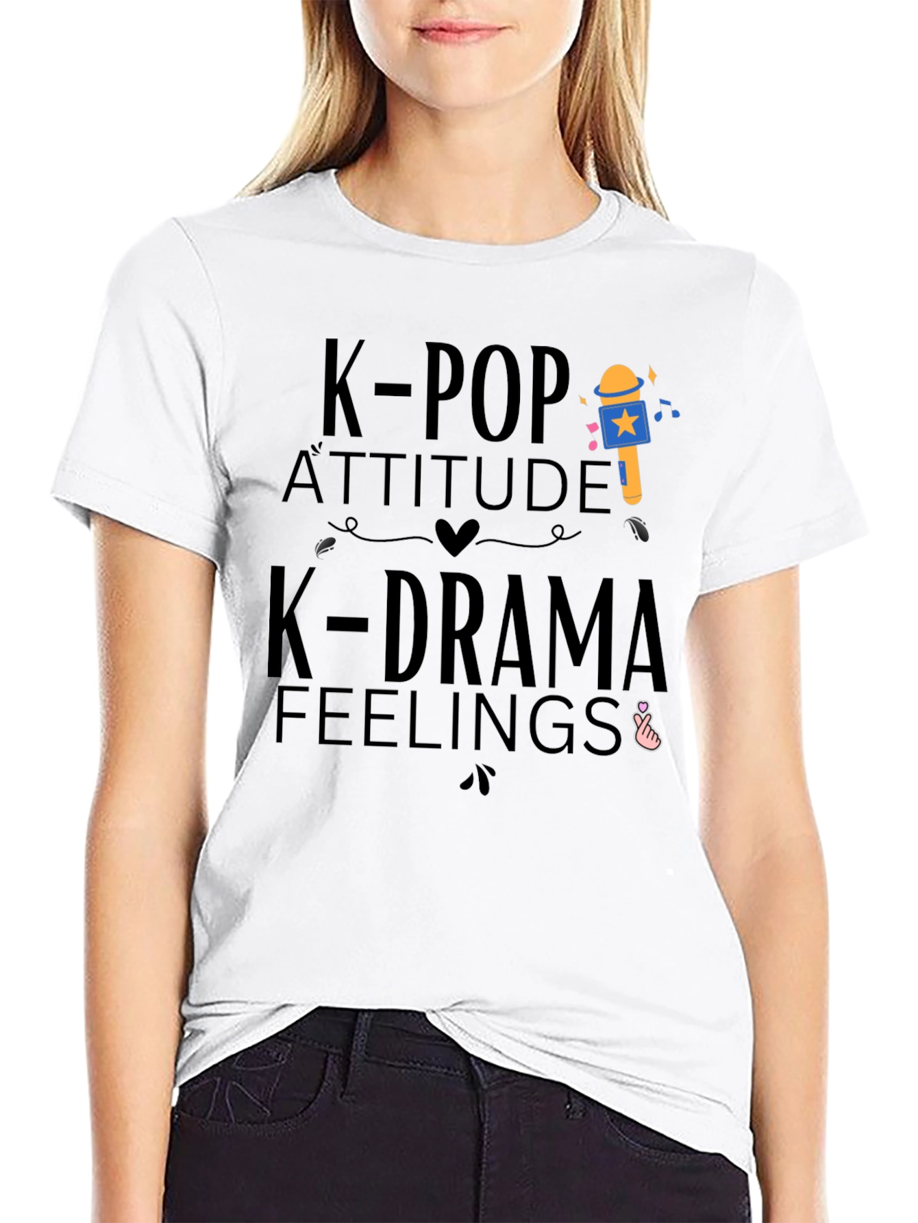 K-Pop Attitude & K-Drama Feelings T-Shirt