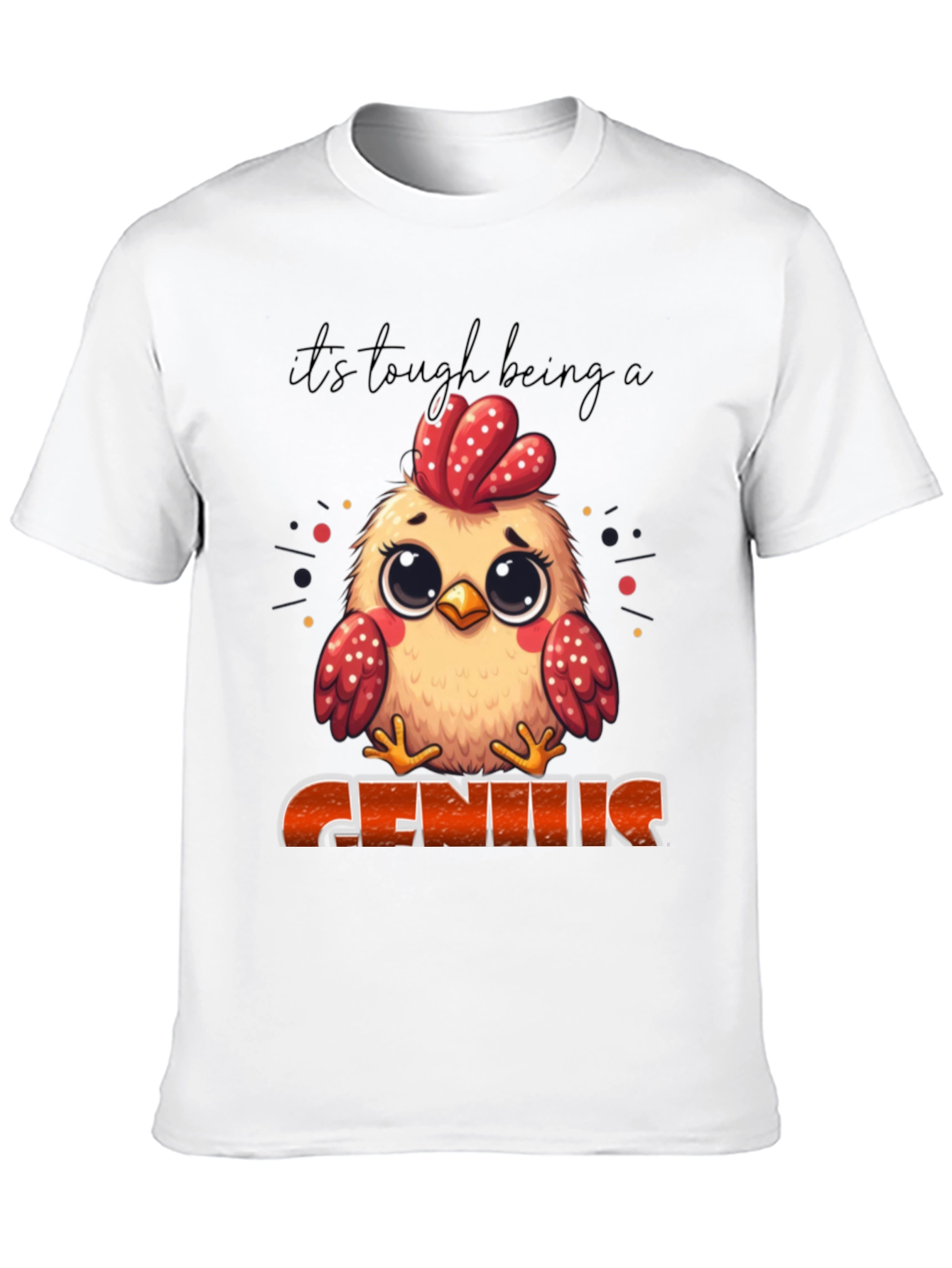 Its Tough Being A Genius Chicken T-Shirt