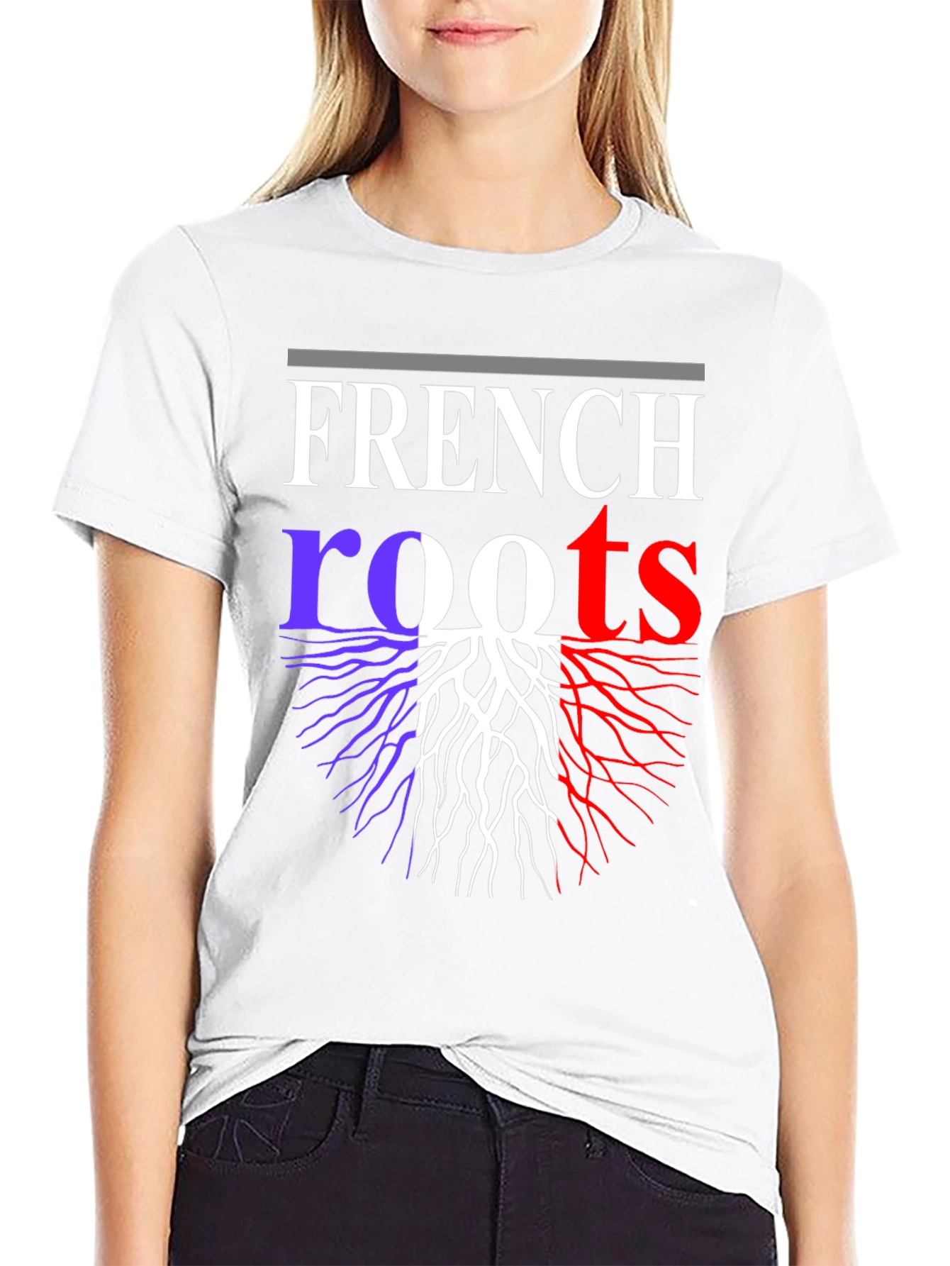 French Roots Graphic T-Shirt - Black Cotton Tee
