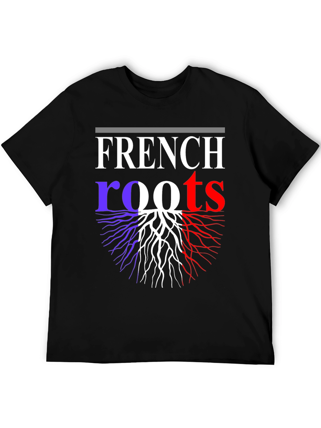 French Roots Graphic T-Shirt - Black Cotton Tee