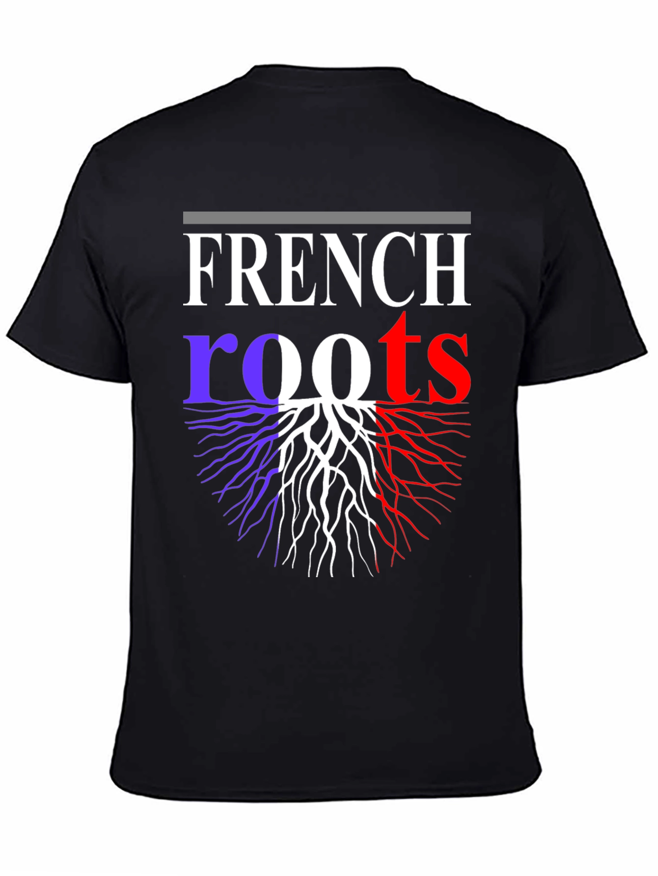 French Roots Graphic T-Shirt - Black Cotton Tee