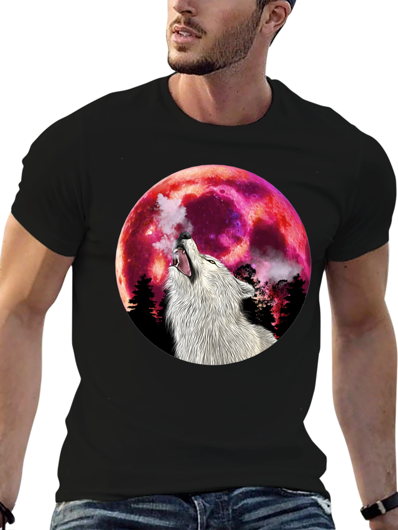 Wolf Moon T-Shirt - Graphic Tee