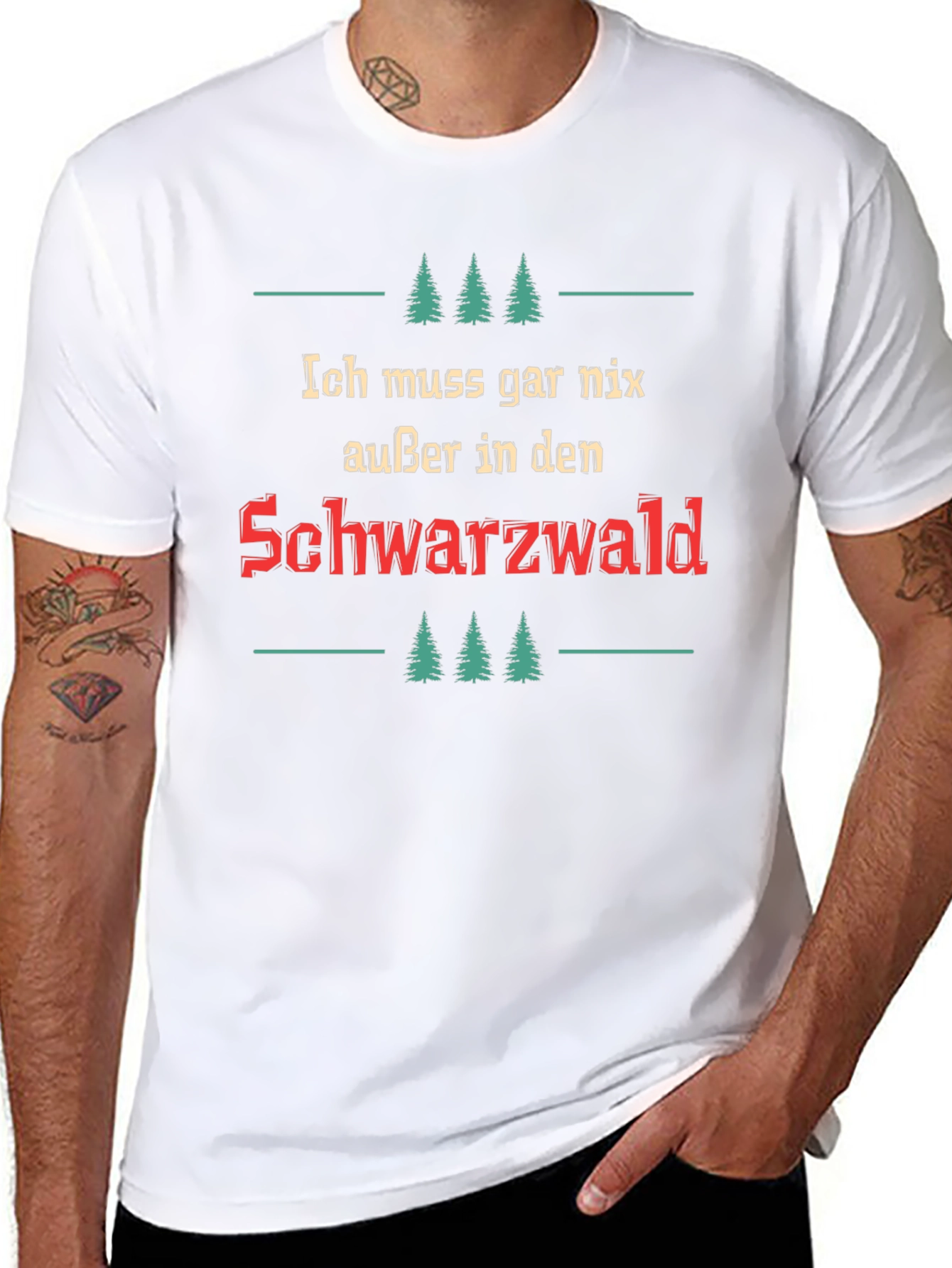 Ich Muss Gar Nix Black Forest T-Shirt