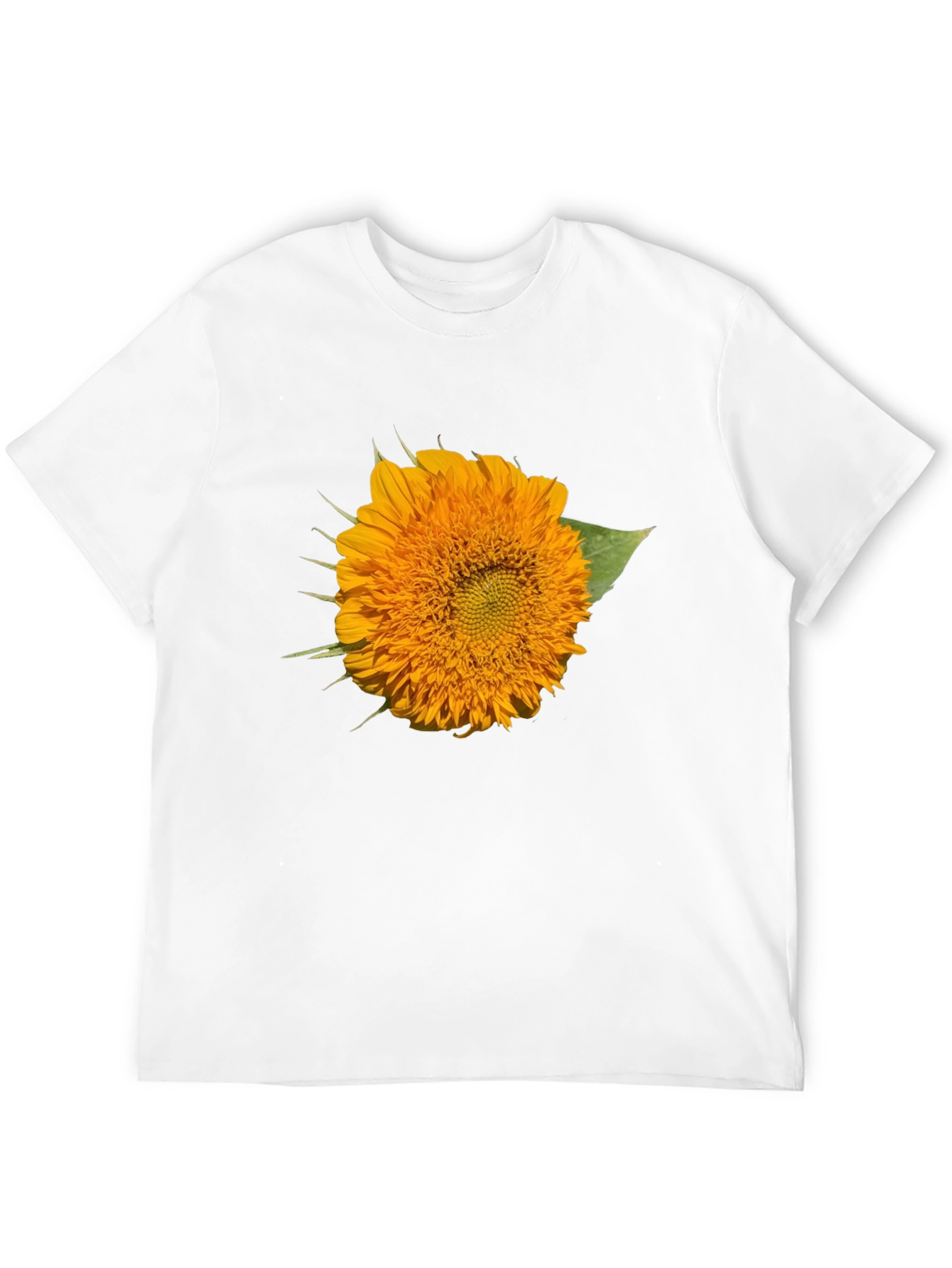 Sunflower Graphic Print Black T-Shirt