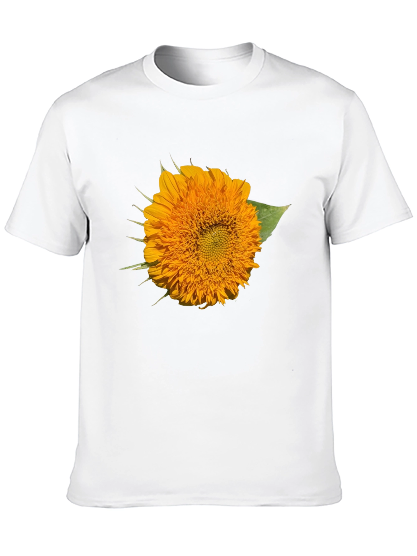 Sunflower Graphic Print Black T-Shirt
