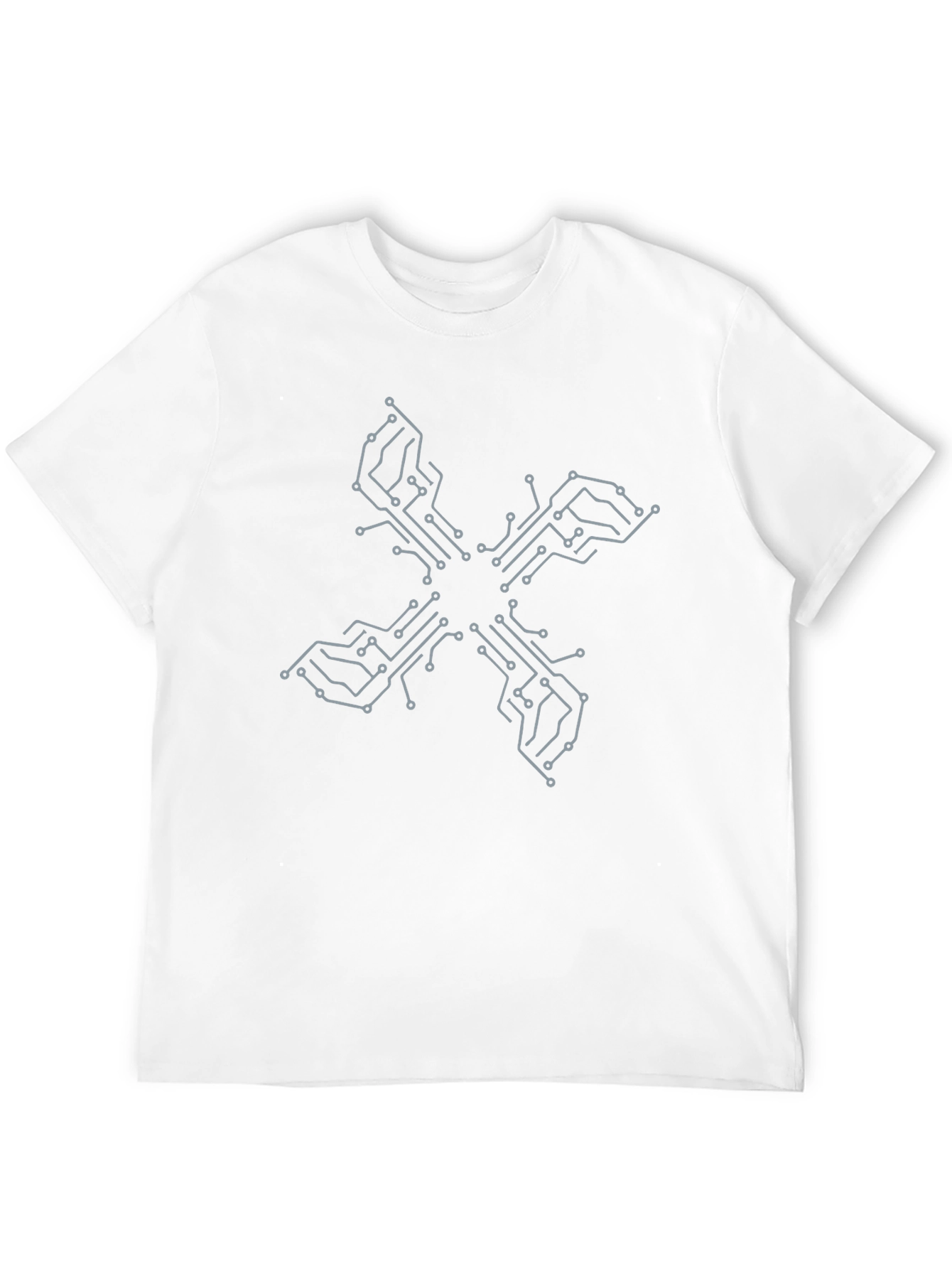 Tech Circuit Board Black T-Shirt