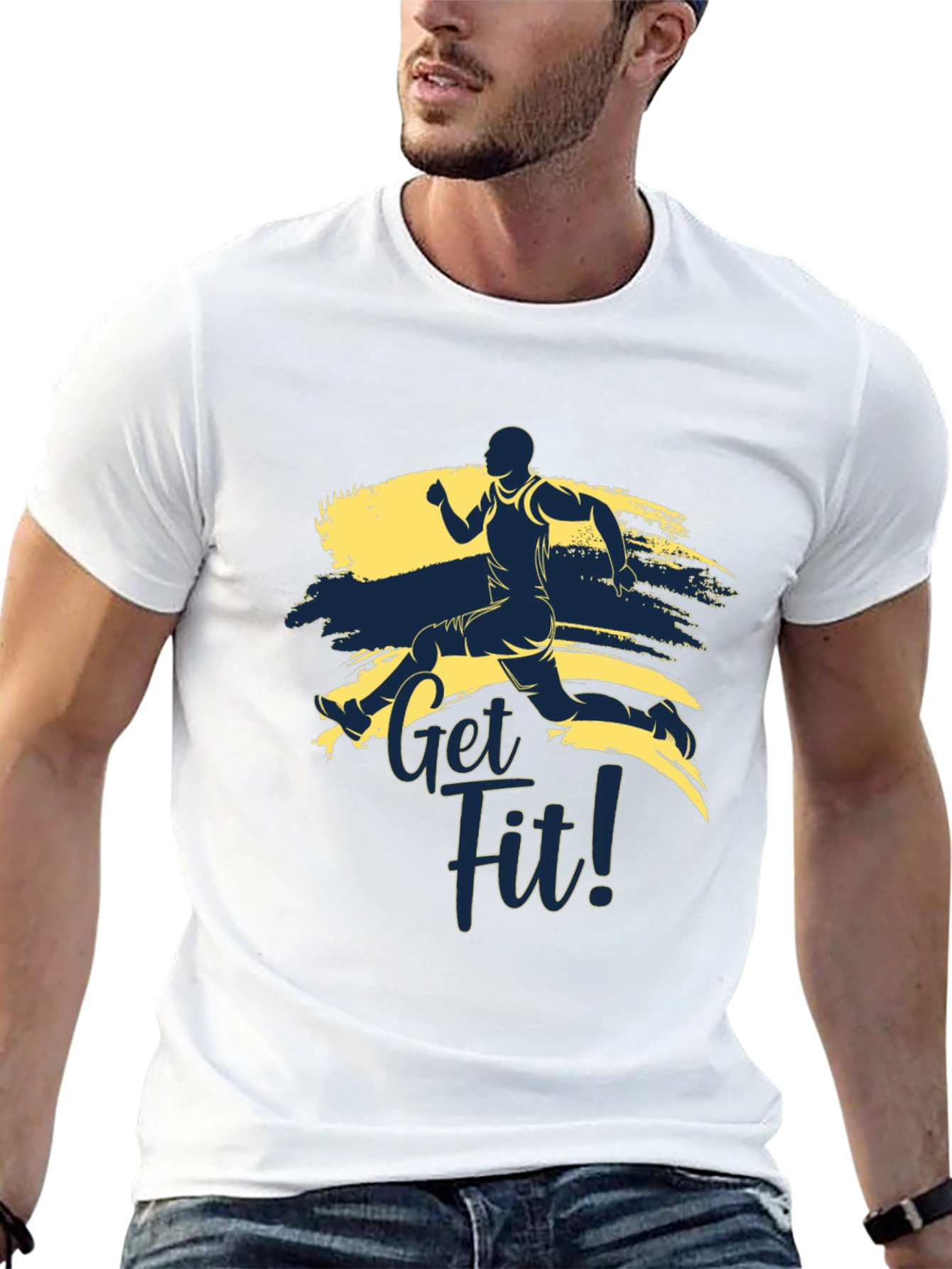 Get Fit Graphic Tee - Active Lifestyle T-Shirt