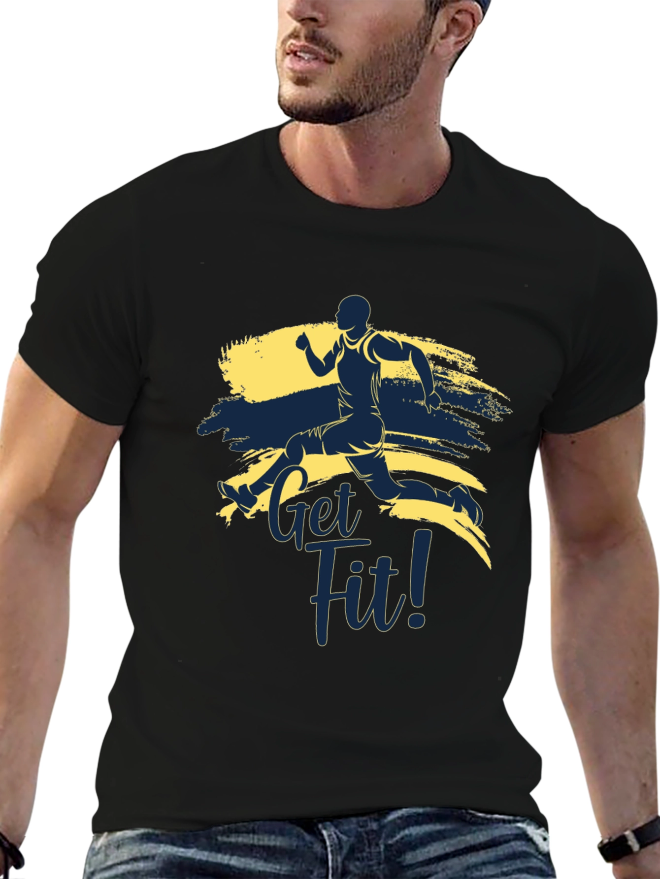 Get Fit Graphic Tee - Active Lifestyle T-Shirt