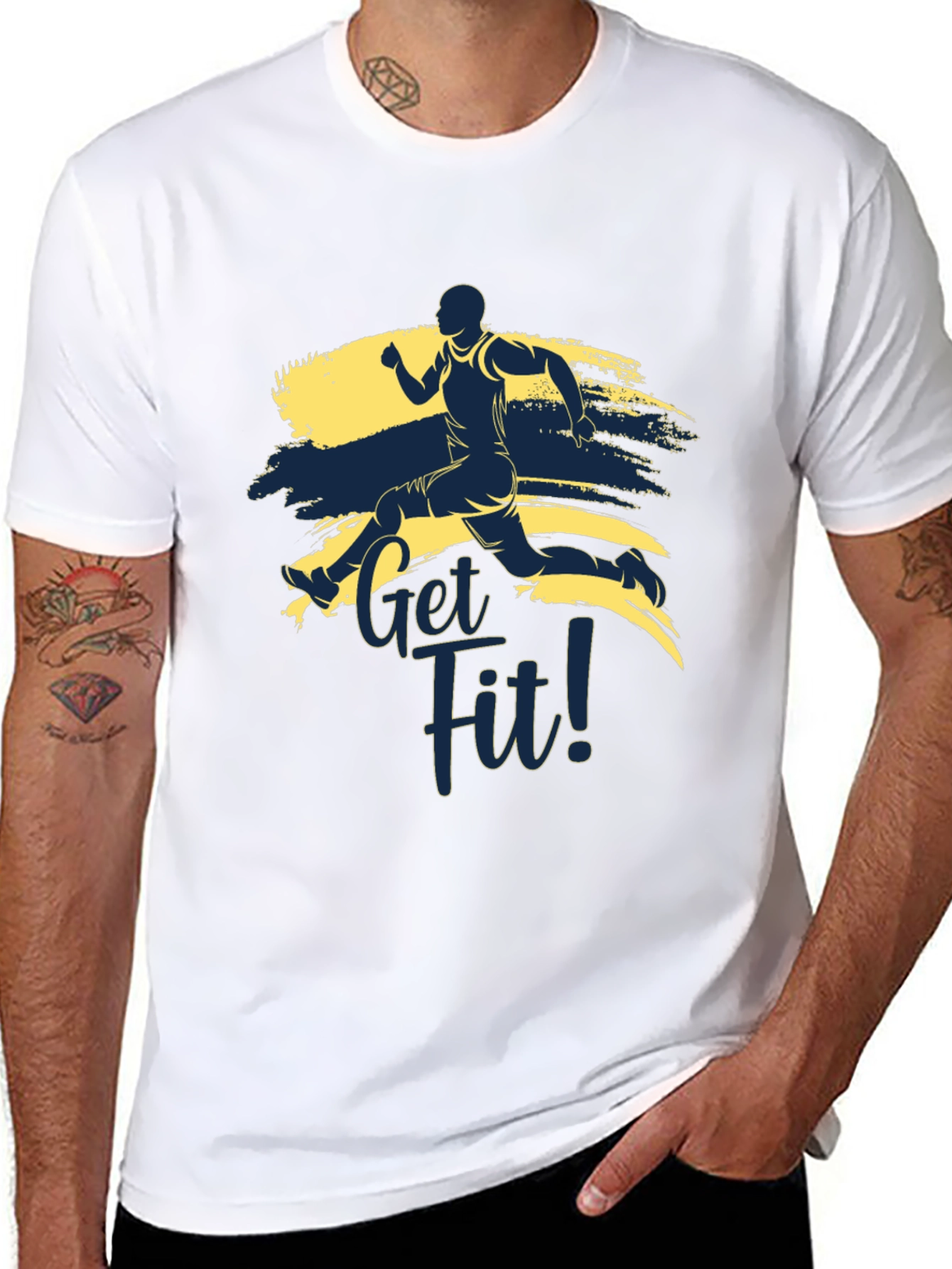 Get Fit Graphic Tee - Active Lifestyle T-Shirt