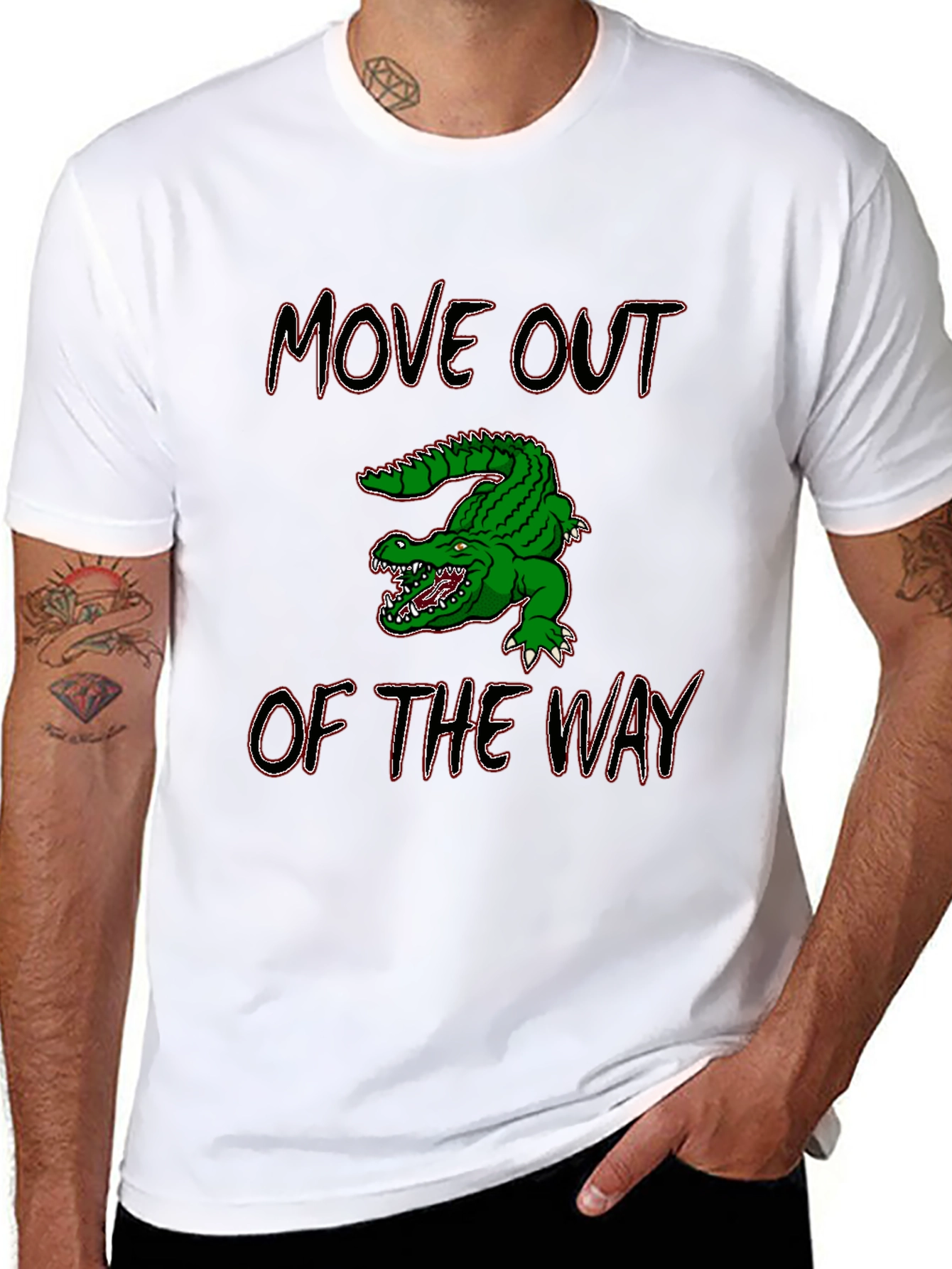 Move Out of the Way Alligator Graphic Tee