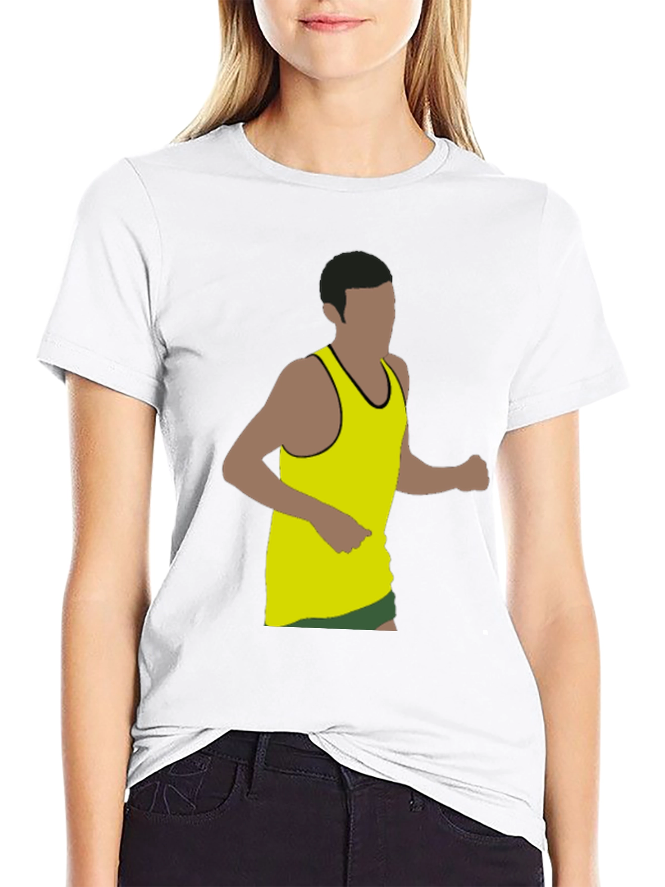 Runner Graphic Black T-Shirt