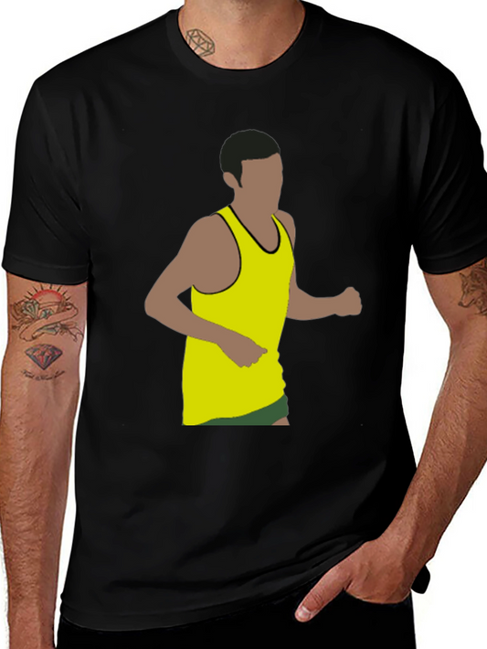 Runner Graphic Black T-Shirt