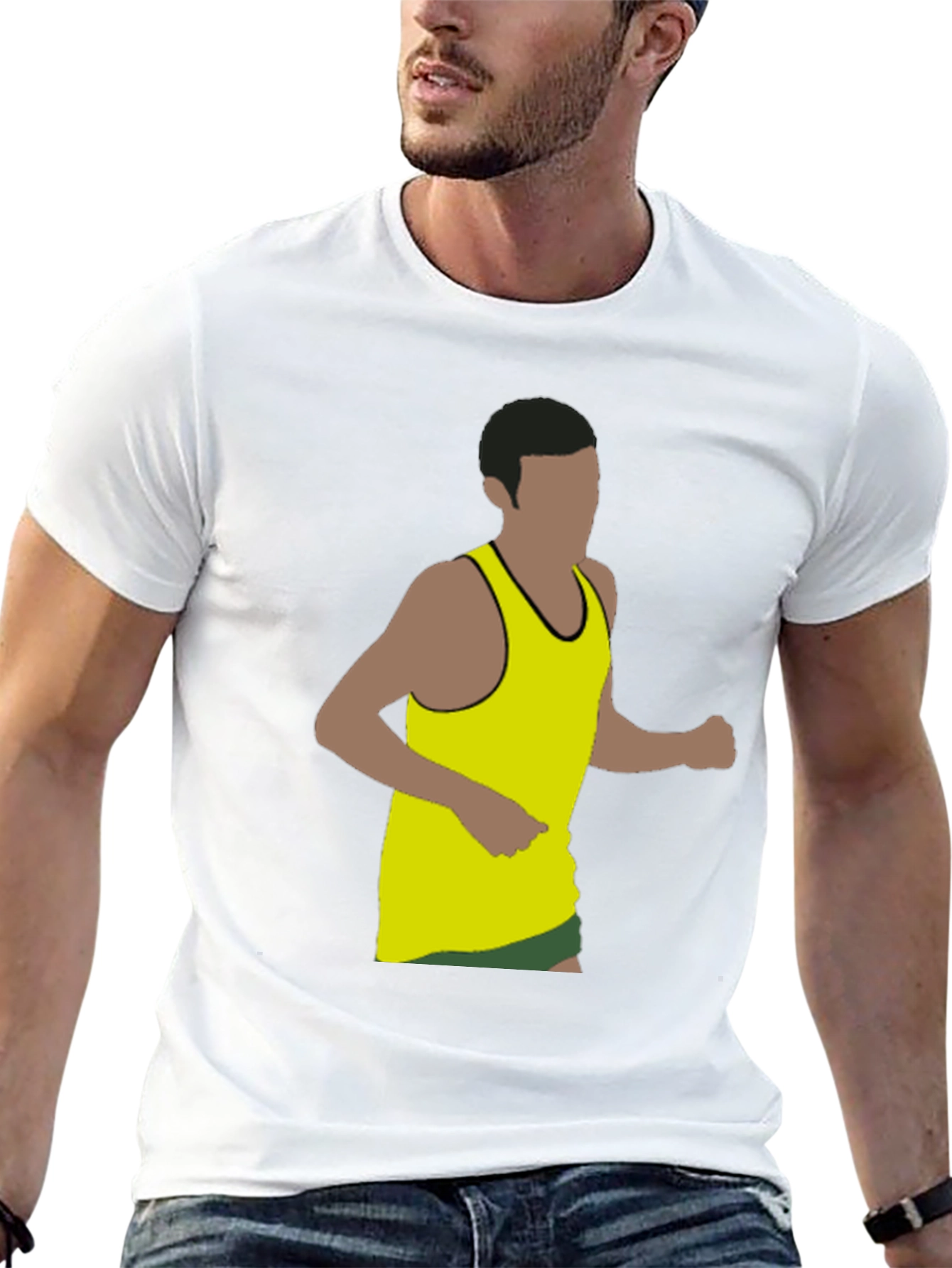 Runner Graphic Black T-Shirt