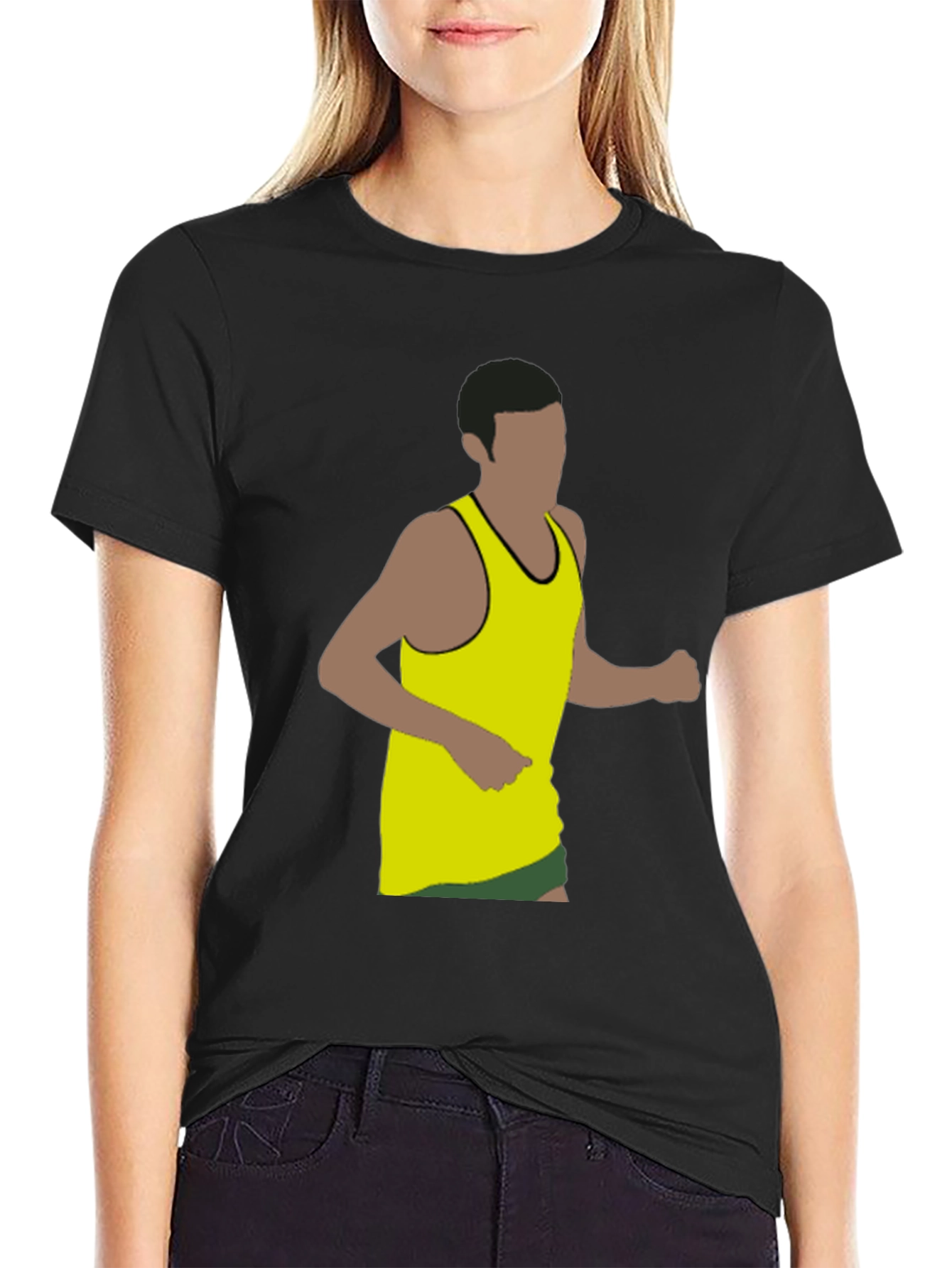 Runner Graphic Black T-Shirt