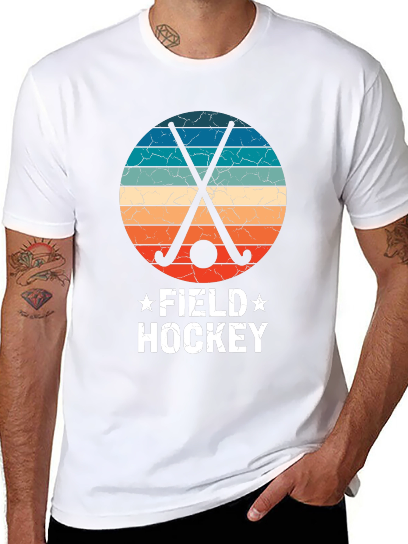 Retro Field Hockey Graphic Tee