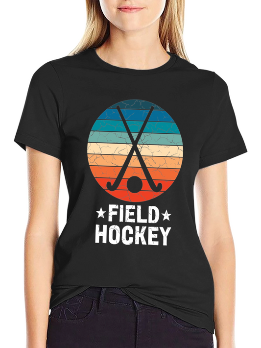 Retro Field Hockey Graphic Tee