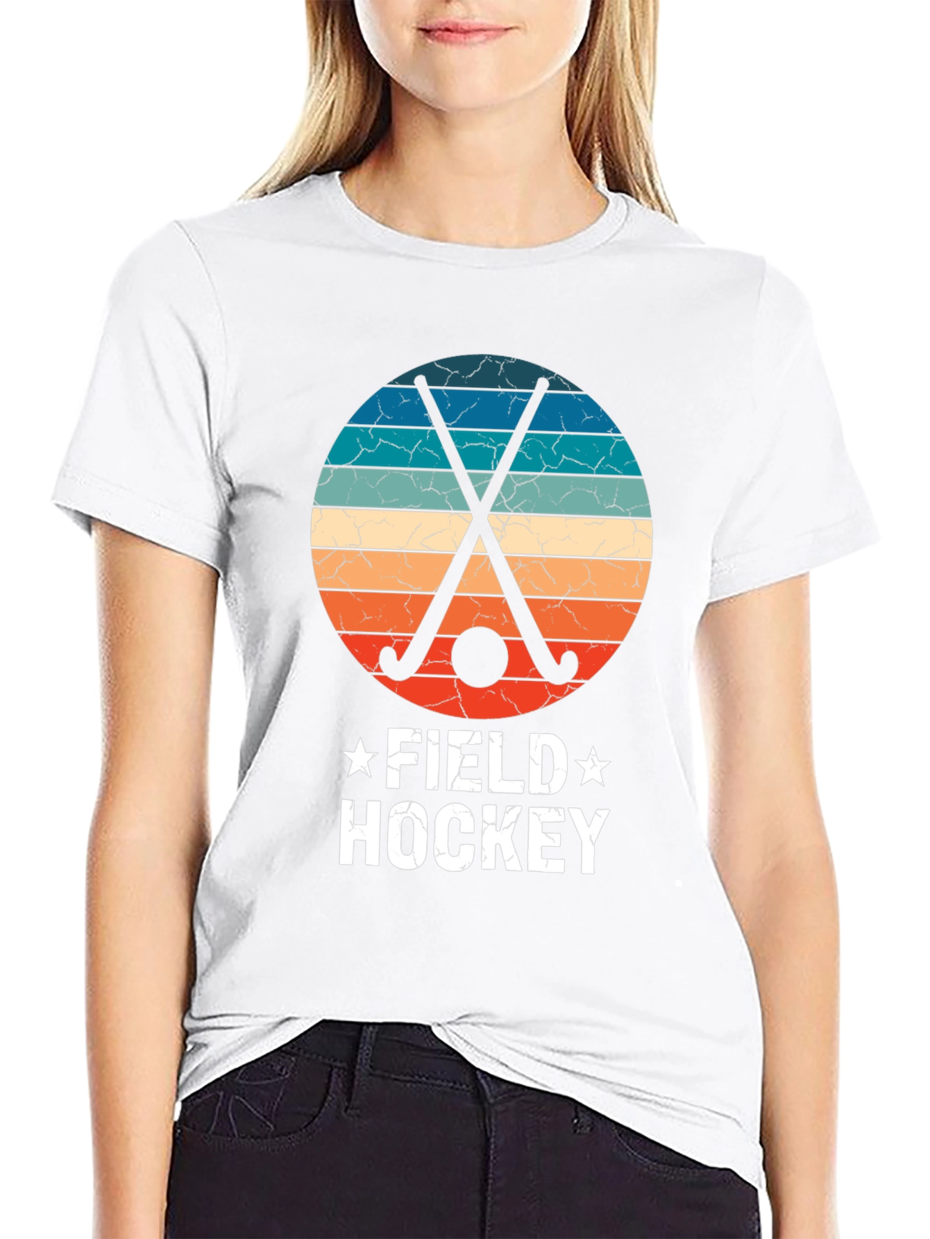 Retro Field Hockey Graphic Tee